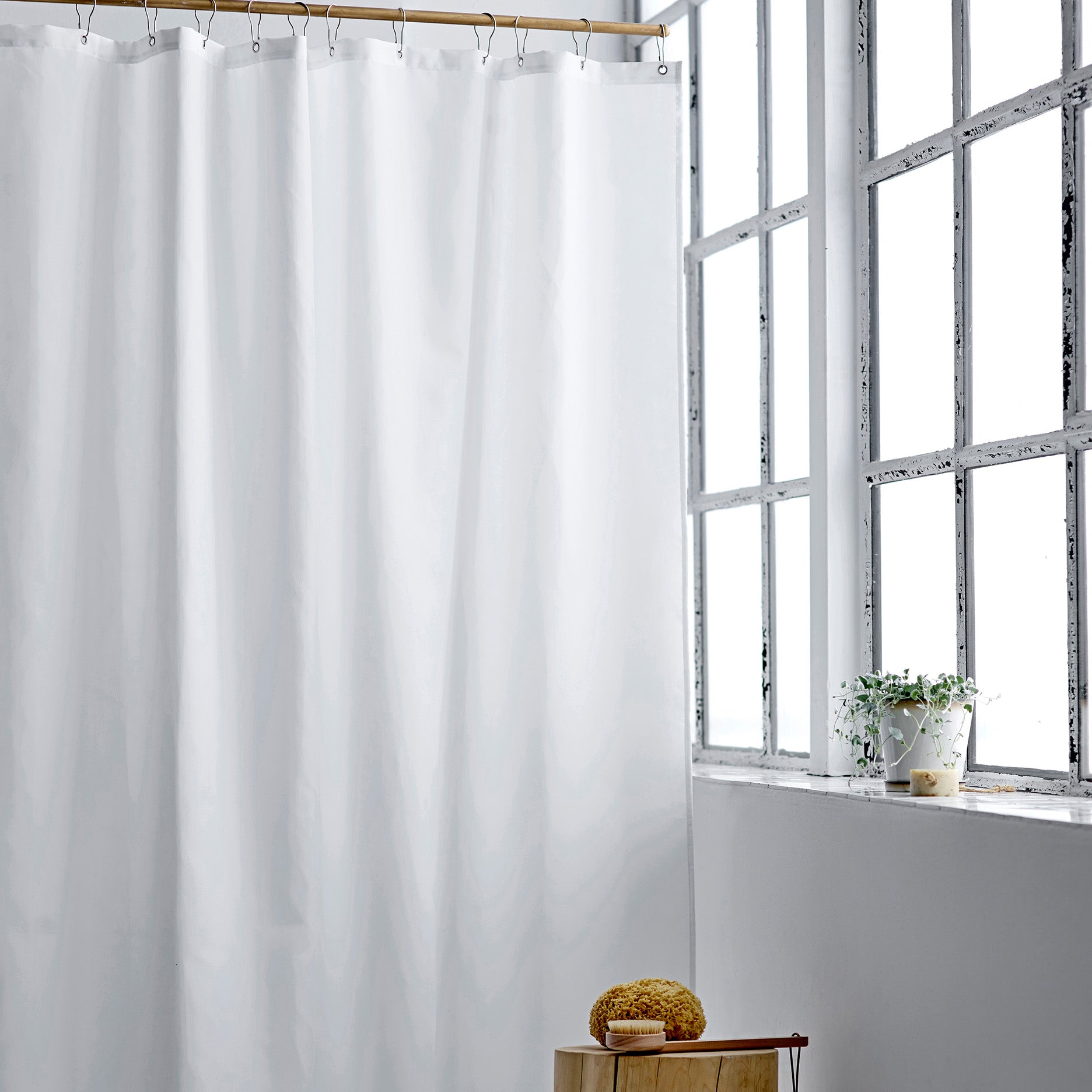 Comfort badeforhæng 180x220 cm white