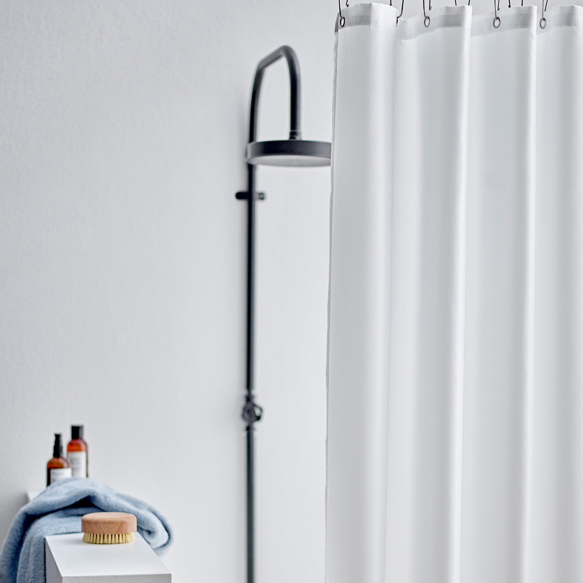 Comfort badeforhæng 180x220 cm white