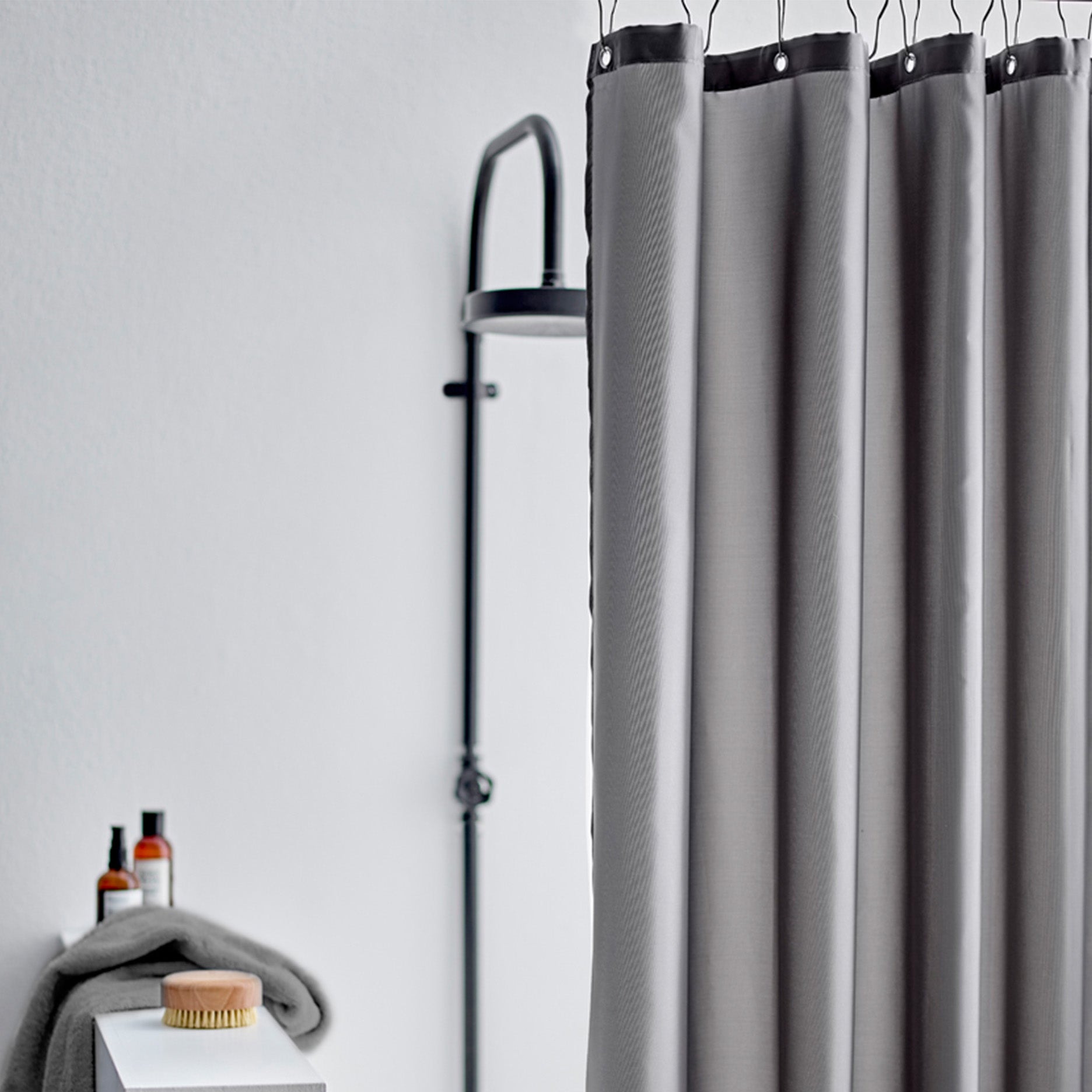 Comfort badeforhæng 180x220 cm stone grey