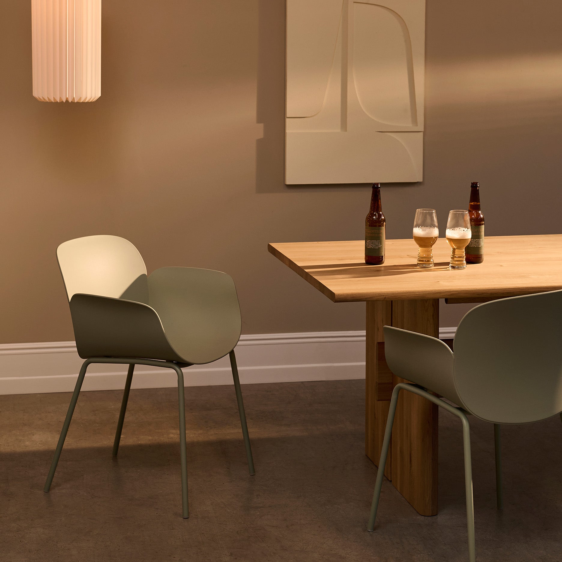 Como spisebordsstol plast