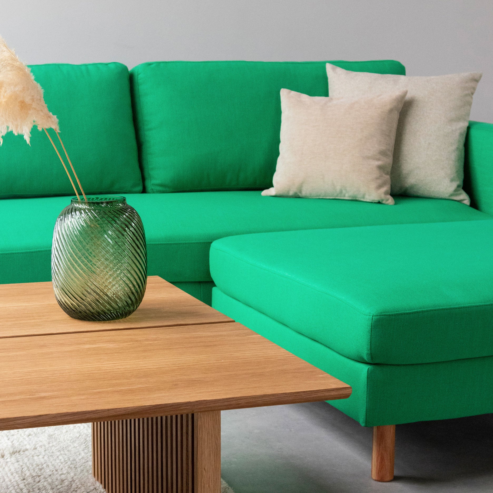 Stapleton Ottoman/puf grøn