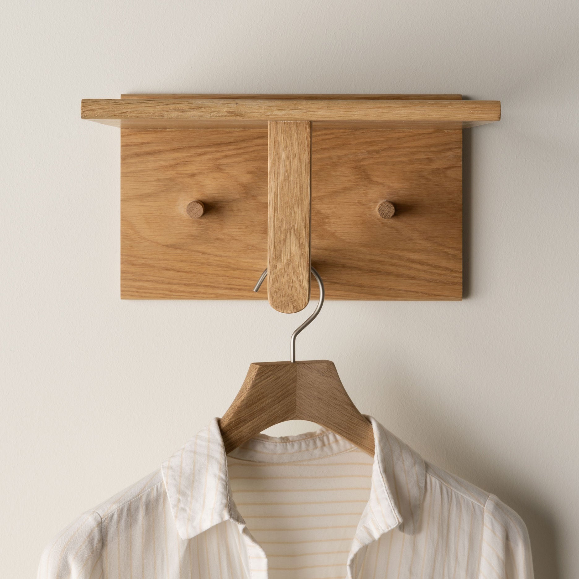 Wood II multi knagerække eg L30 cm