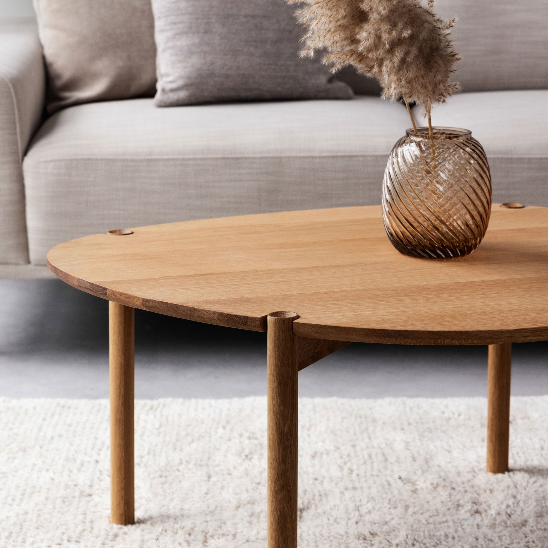 Colo Cross sofabord, FSC certificeret egetræ H43 cm