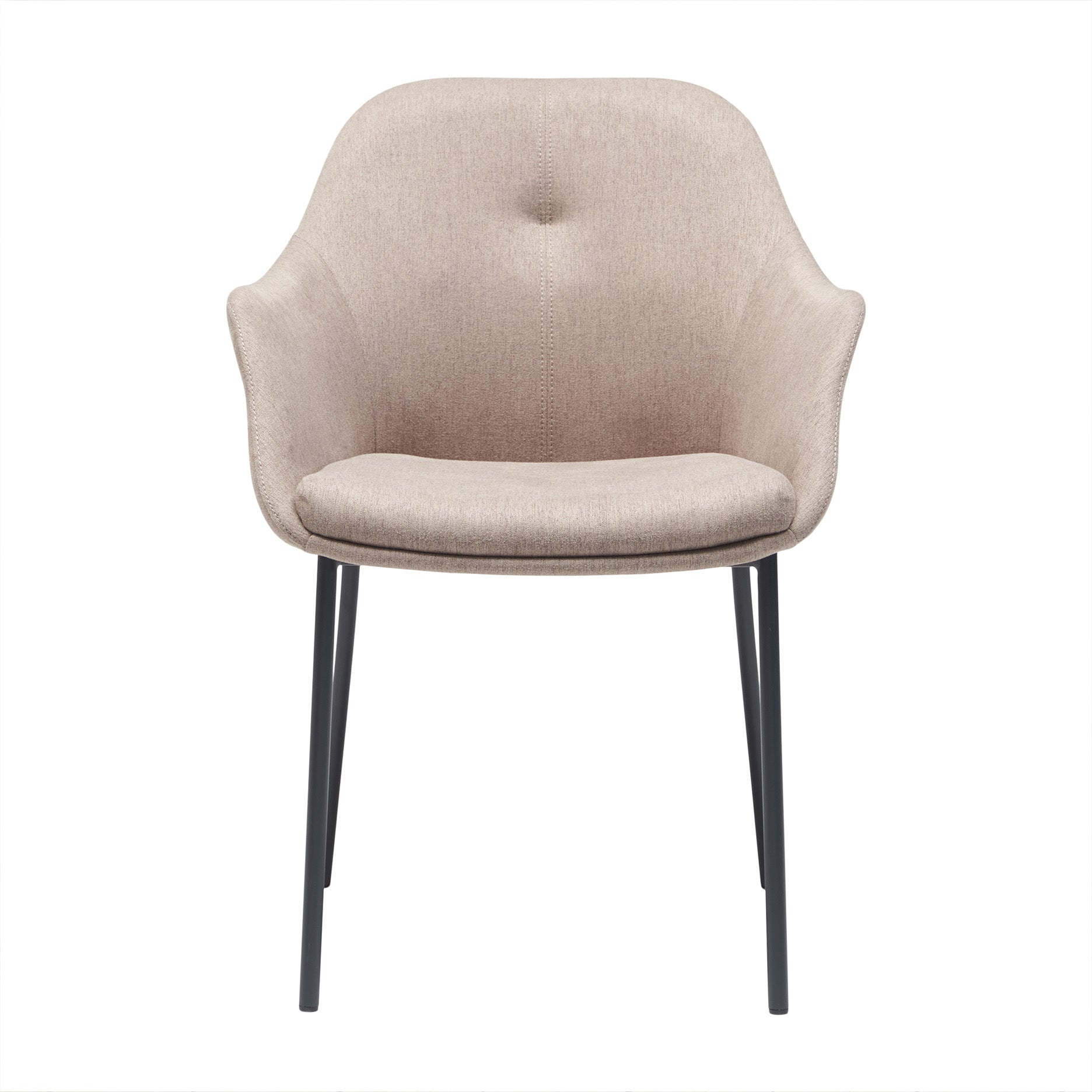 New Age spisebordsstol stof m. faste ben