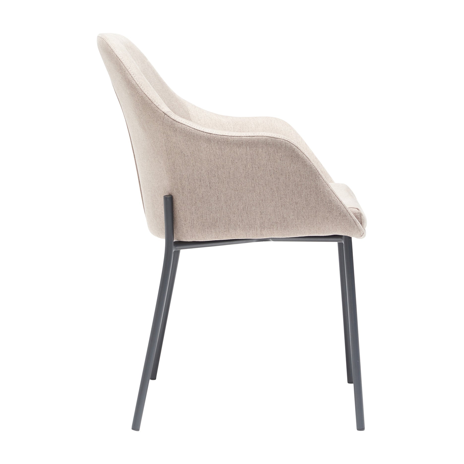 New Age spisebordsstol stof m. faste ben