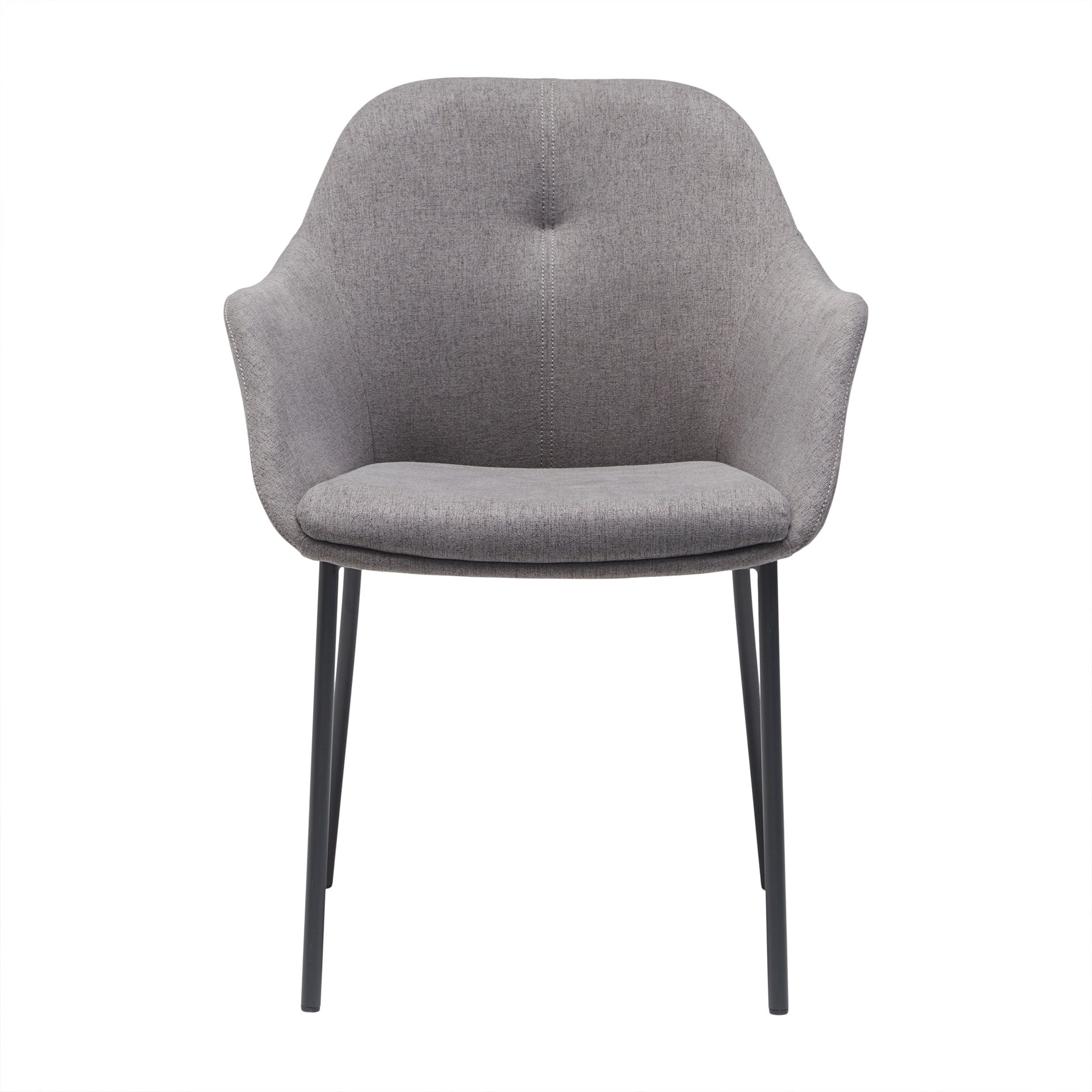 New Age spisebordsstol stof m. faste ben