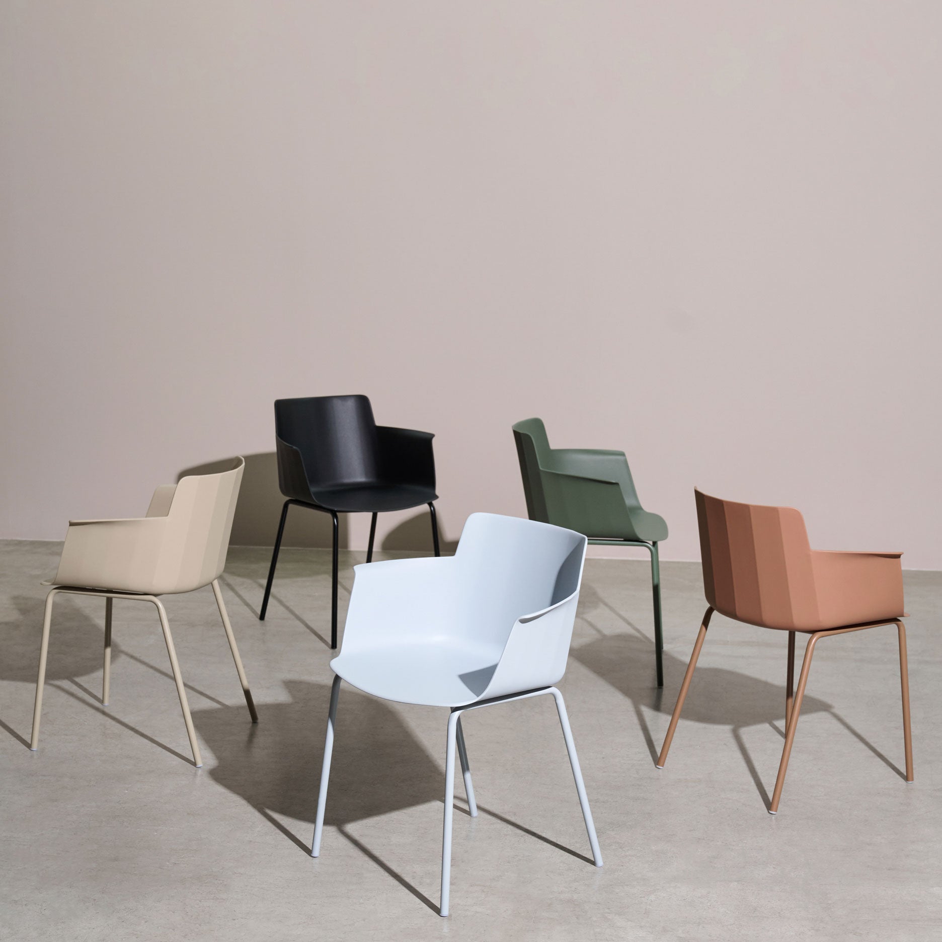 Bari spisebordsstol plast