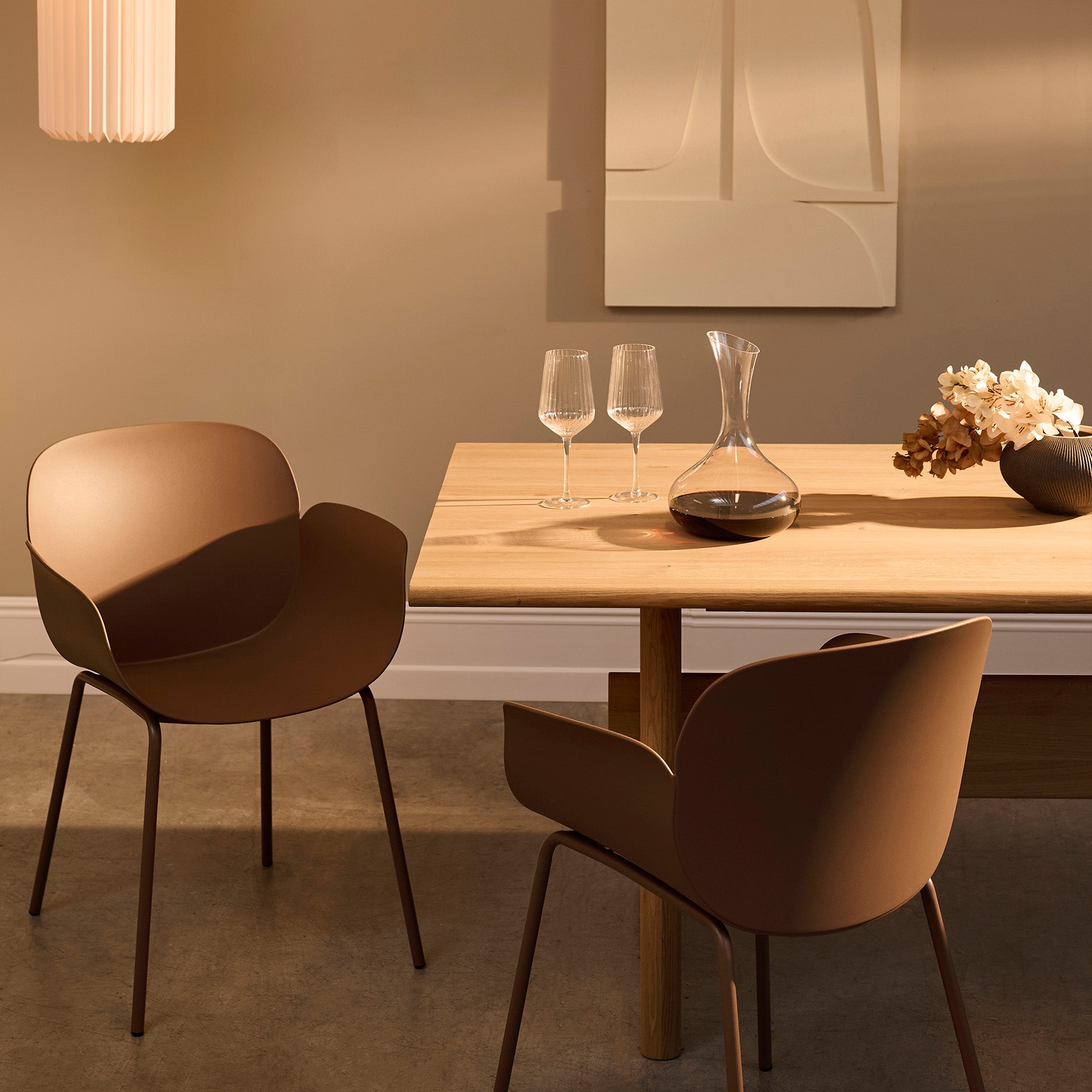 Como spisebordsstol plast