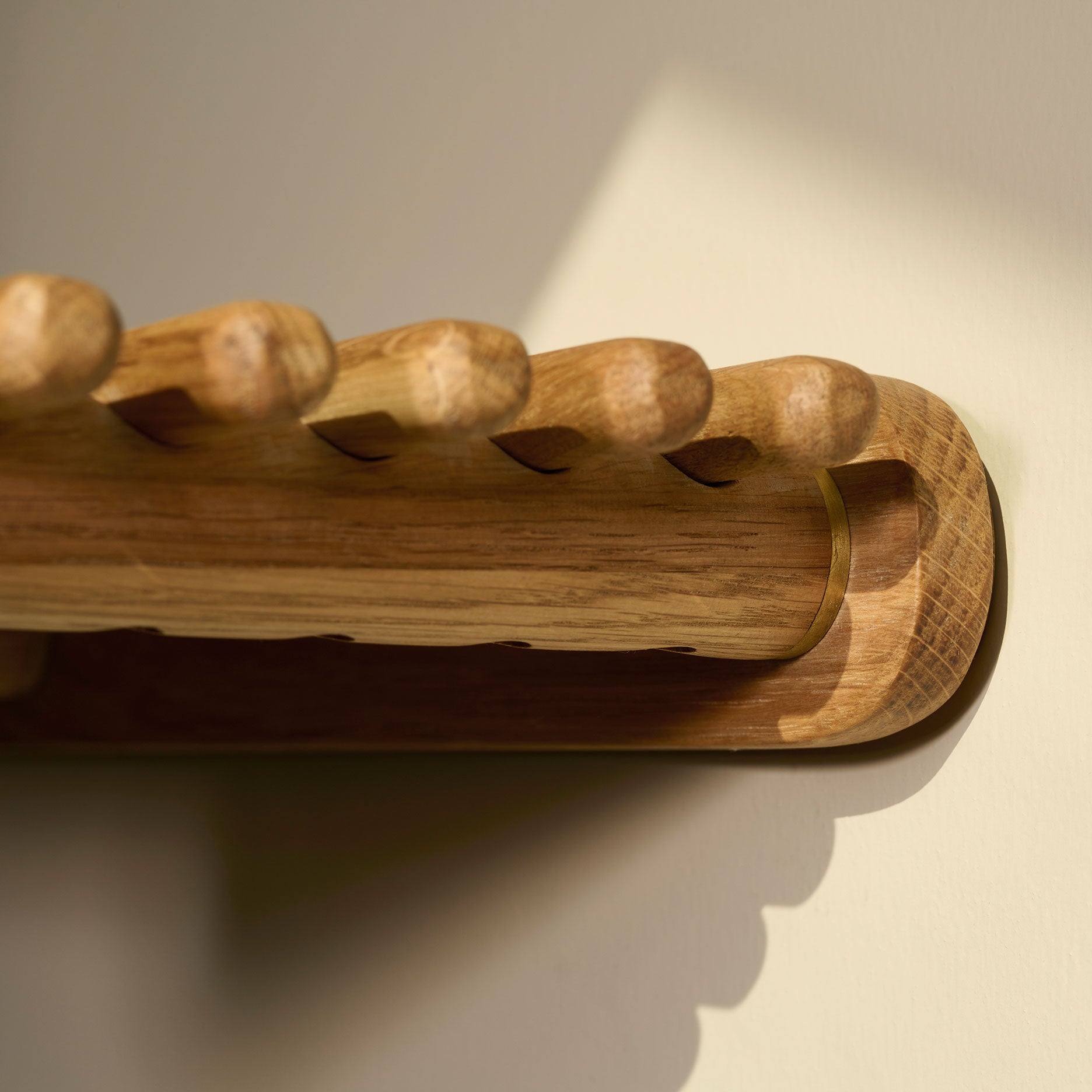 Wood II skohylde olieret - L92 cm