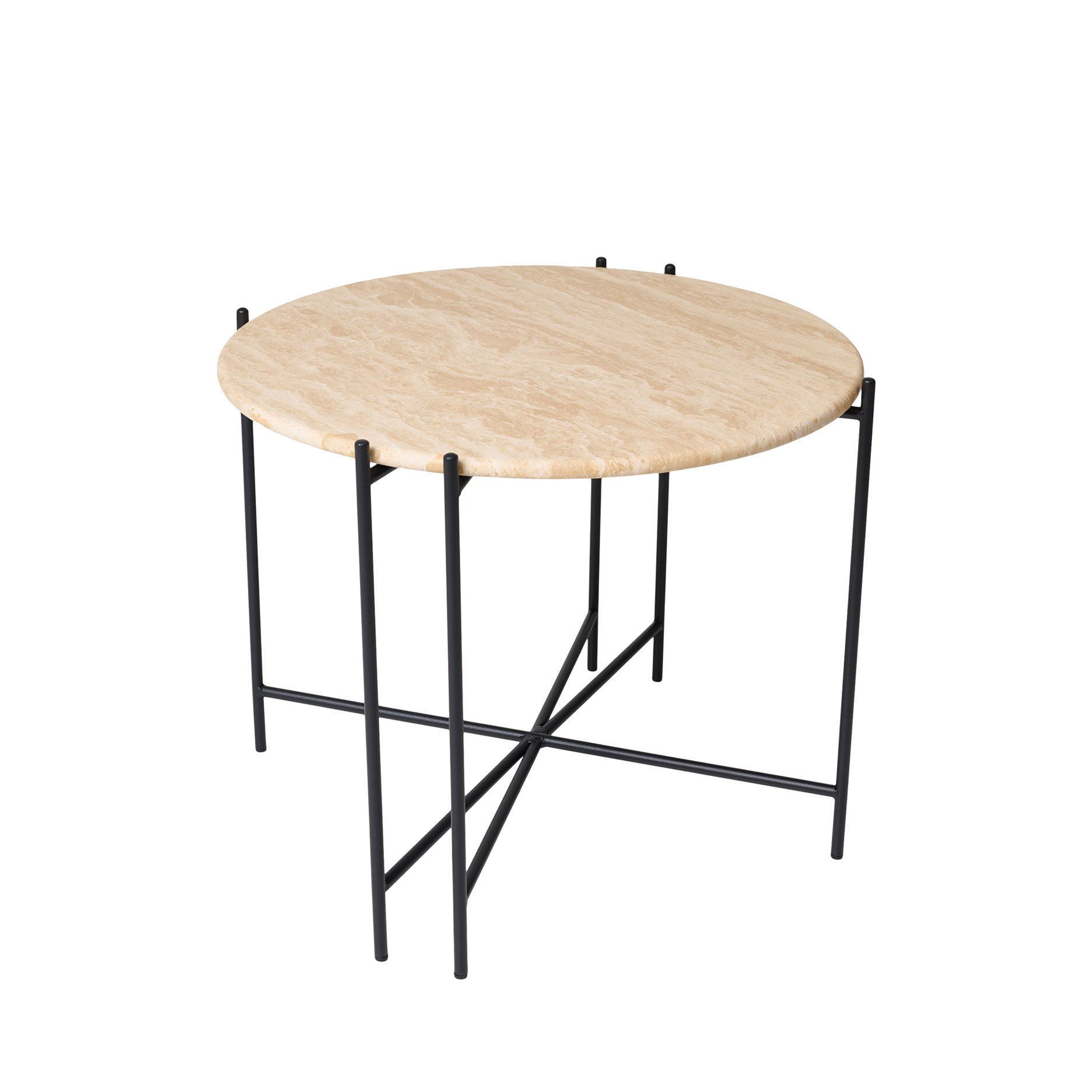 Viola III sofabord i travertin Ø60 cm