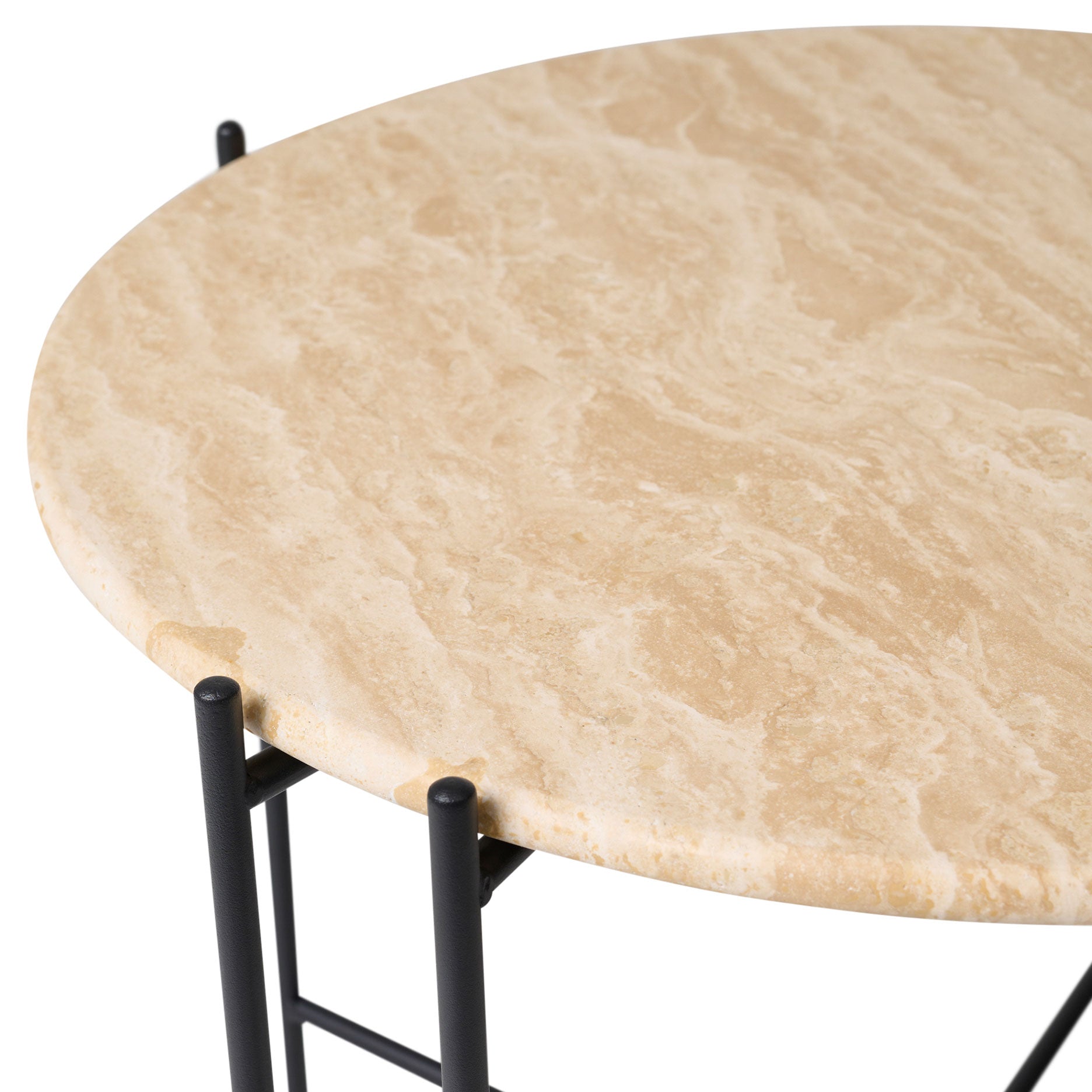 Viola III sofabord i travertin Ø60 cm