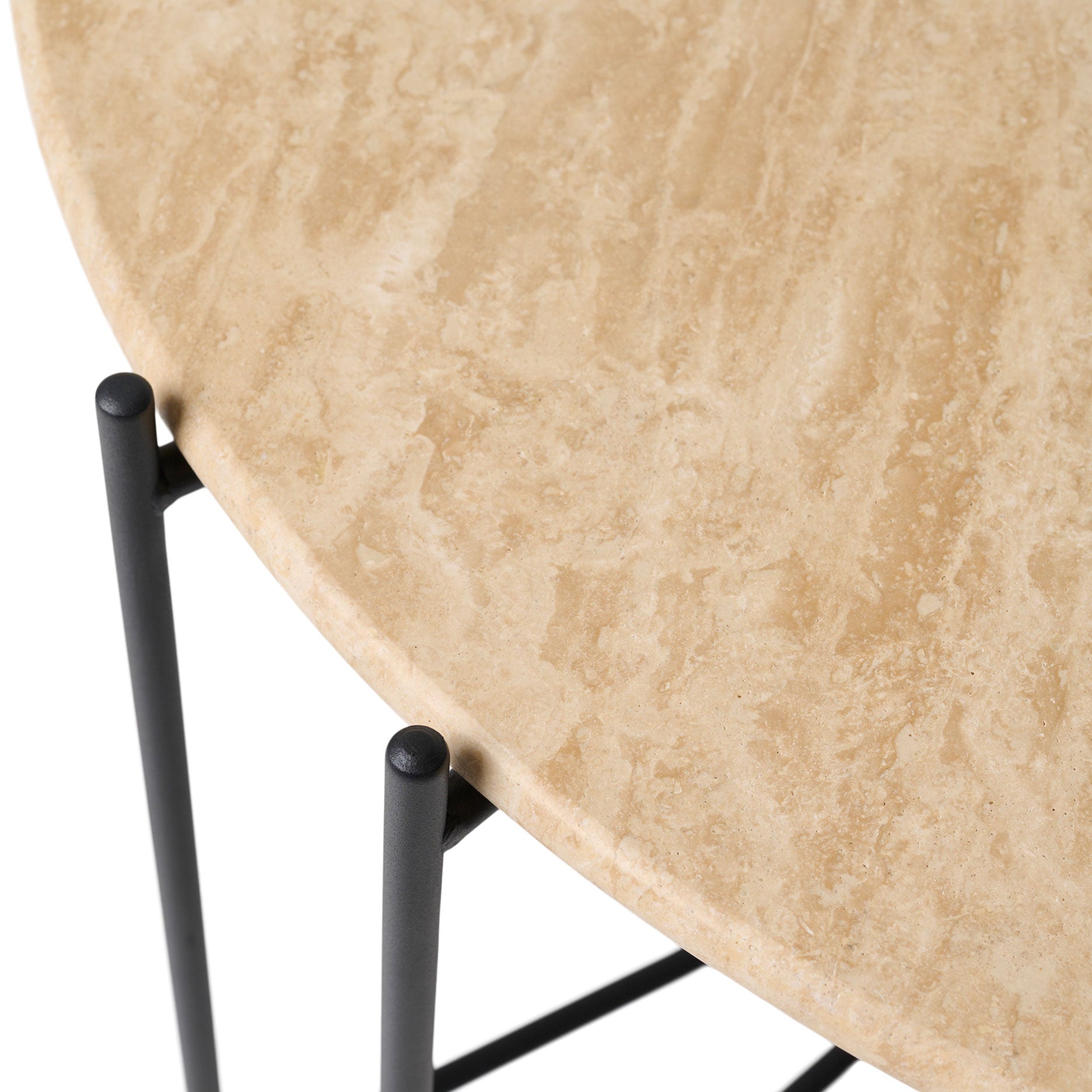 Viola III sofabord i travertin Ø60 cm