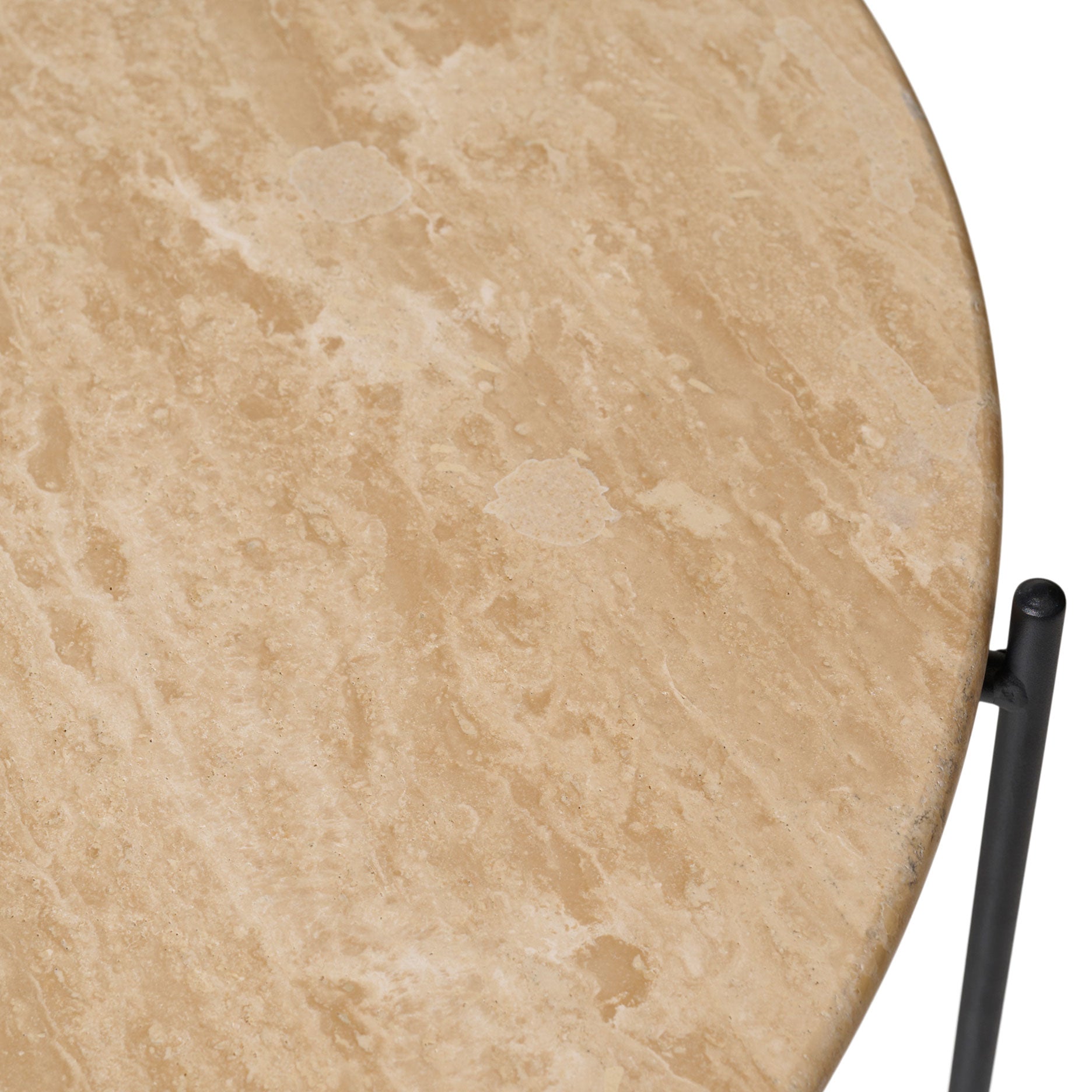 Viola III sofabord i  travertin Ø80 cm