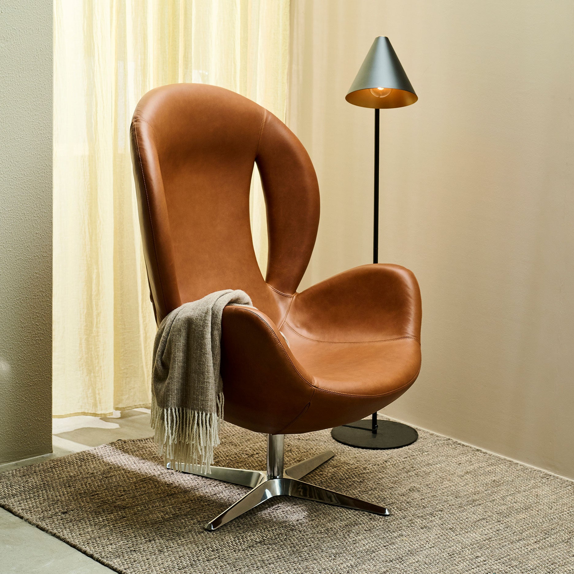 Champion drejestol - Læder