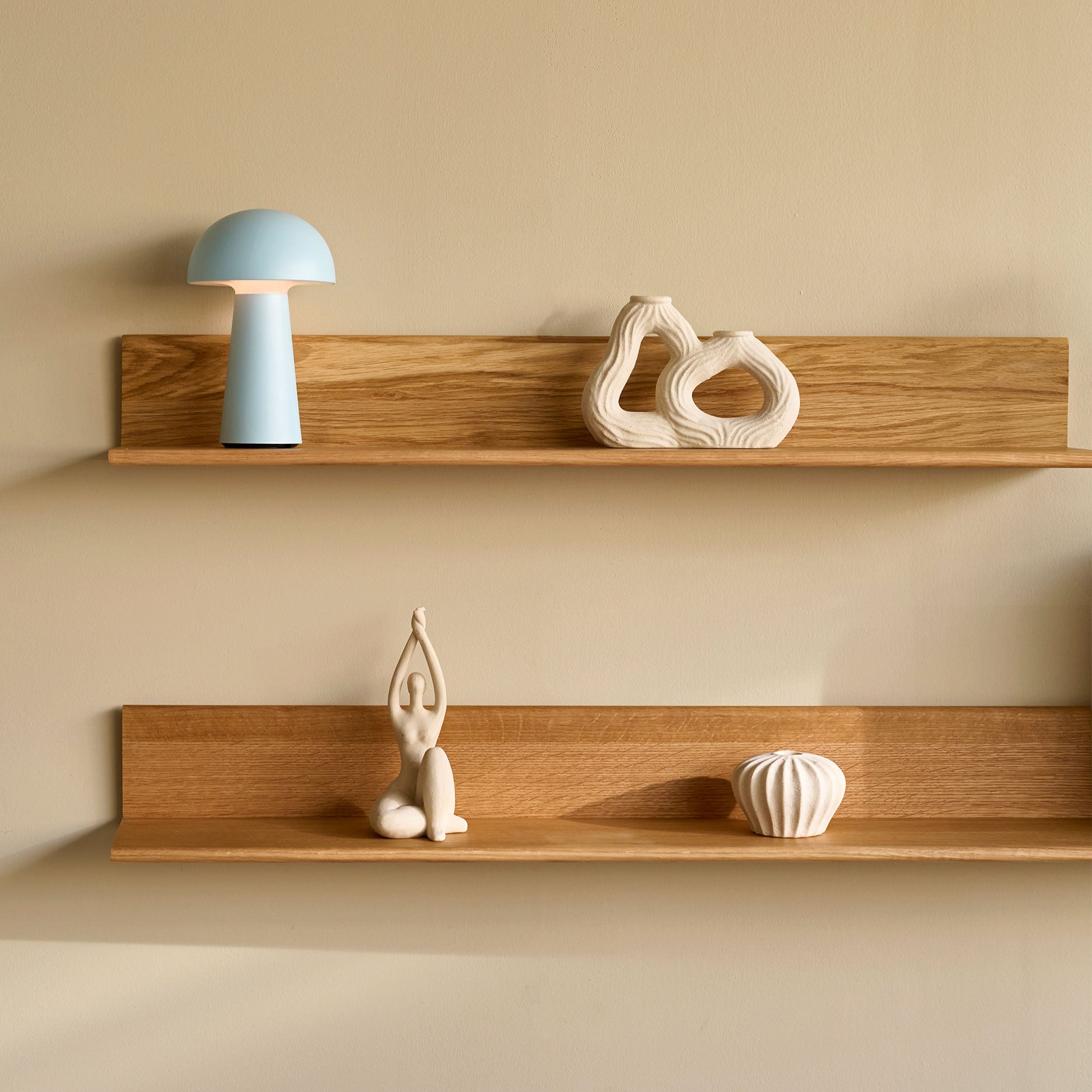 Wood II basic hylde FSC certificeret egetræ, L120 cm