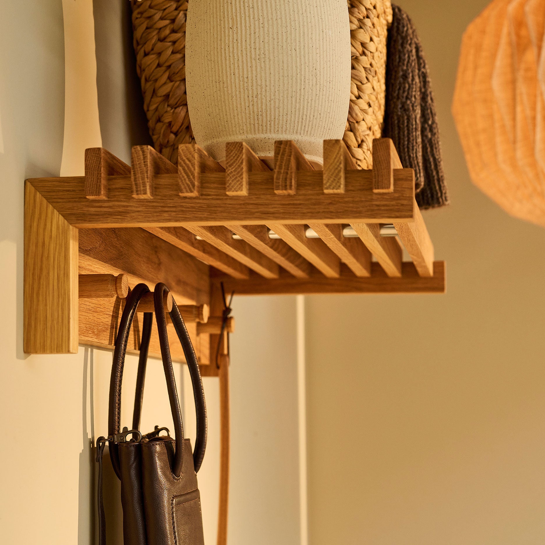 Samsø Vintage multi hylde FSC certificeret egetræ L65 cm