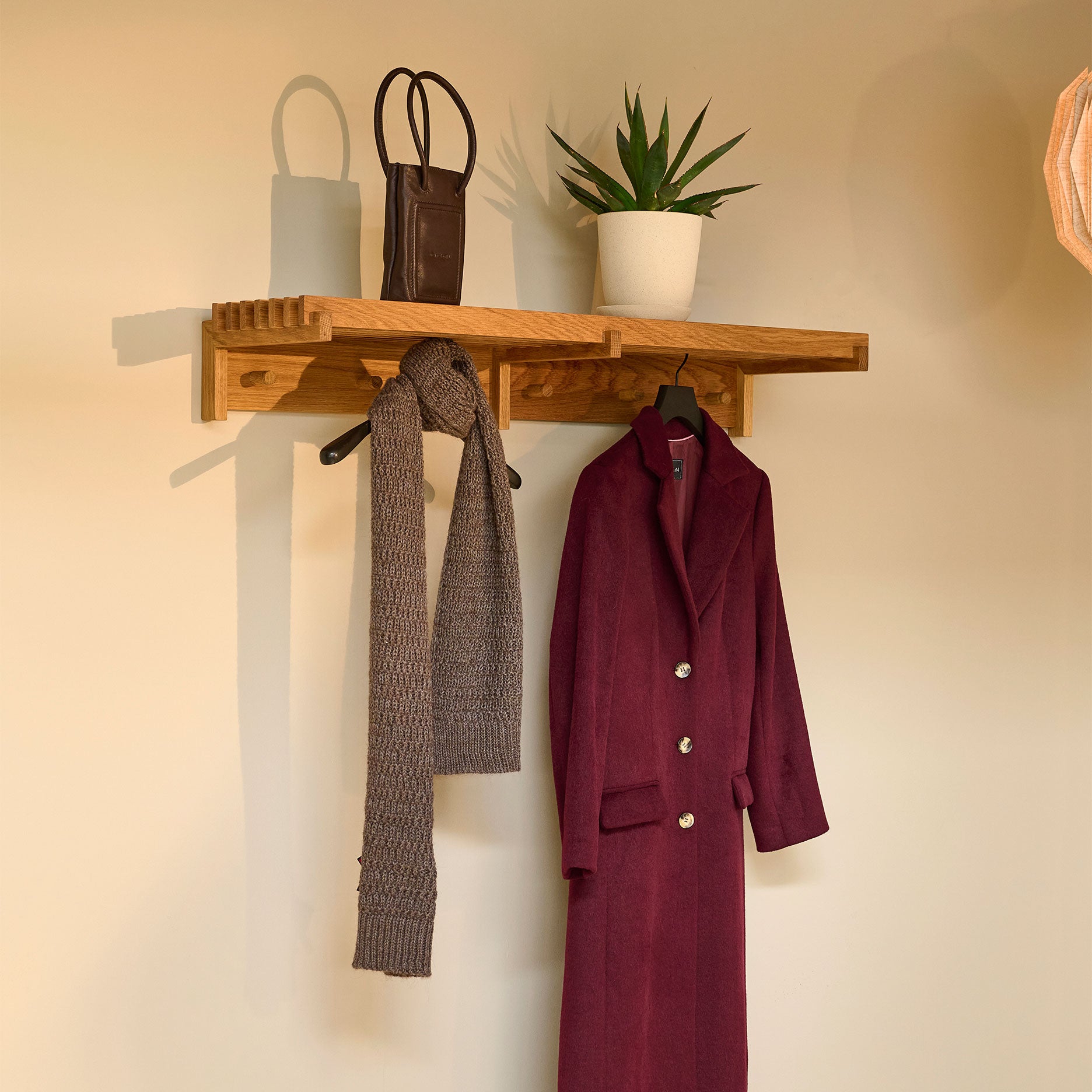 Samsø Vintage multi hylde FSC certificeret egetræ L105 cm