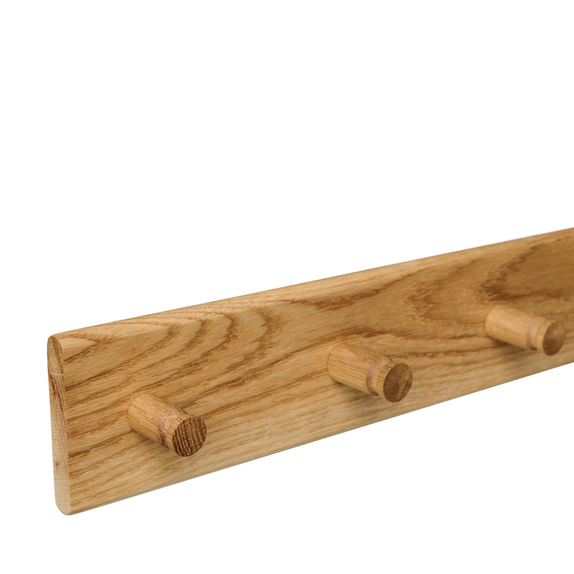 Wood II knagrække i FSC certificeret egetræ, L90 cm