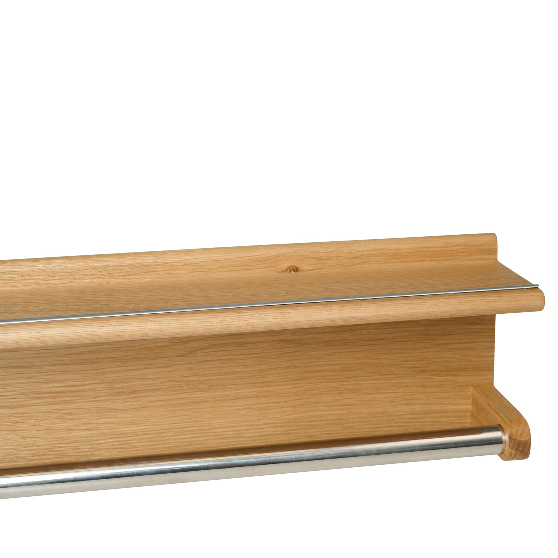 Wood II håndklædeholder i FSC certificeret egetræ, L60 cm