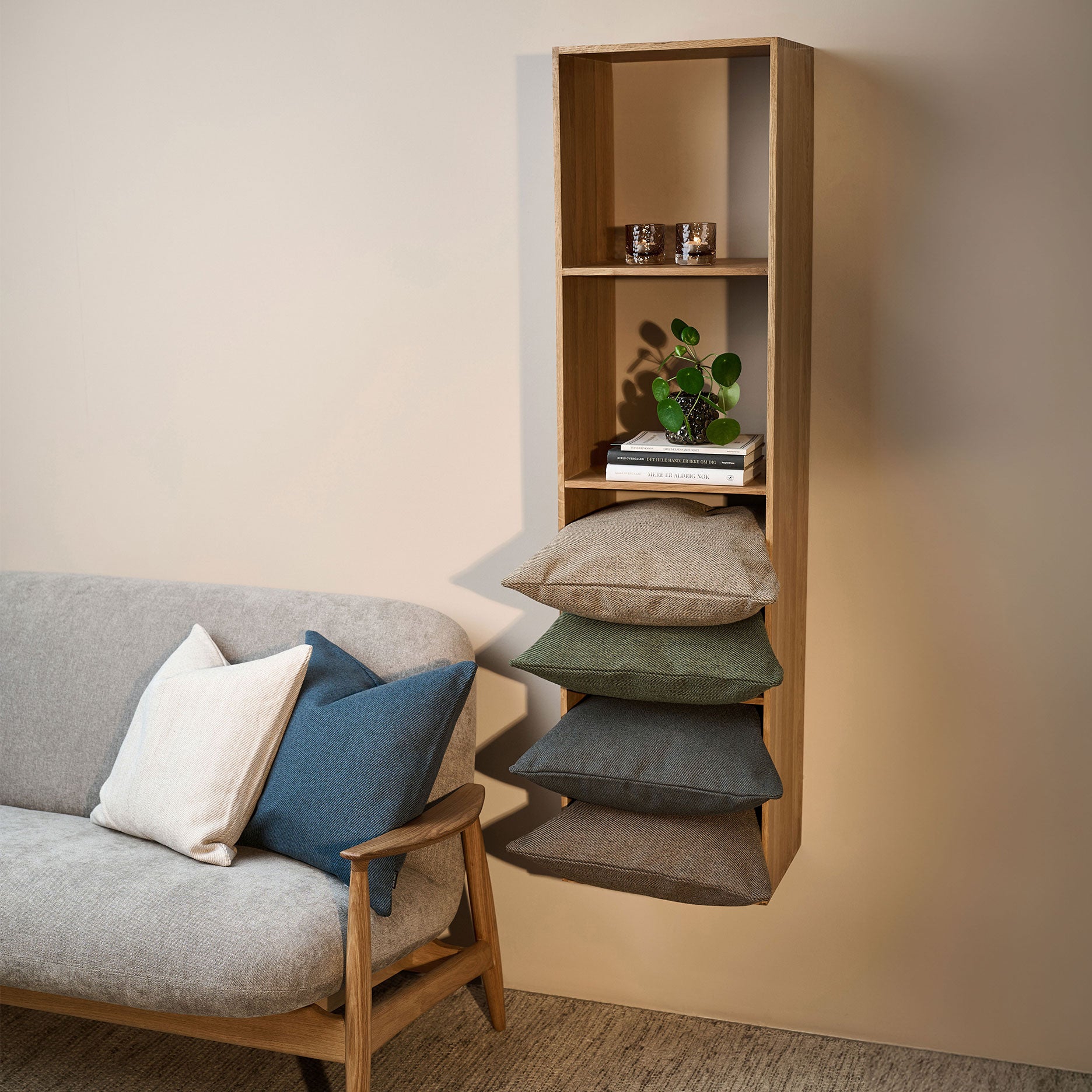 Keeper II reolmodul, FSC-certificeret egetræ 4H D30 cm