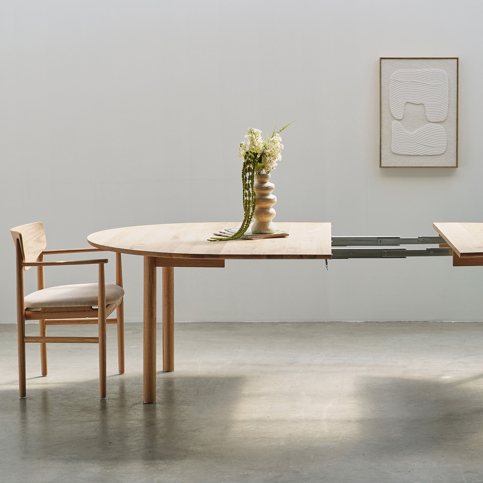 Colo udtræksspisebord - Ø120 cm