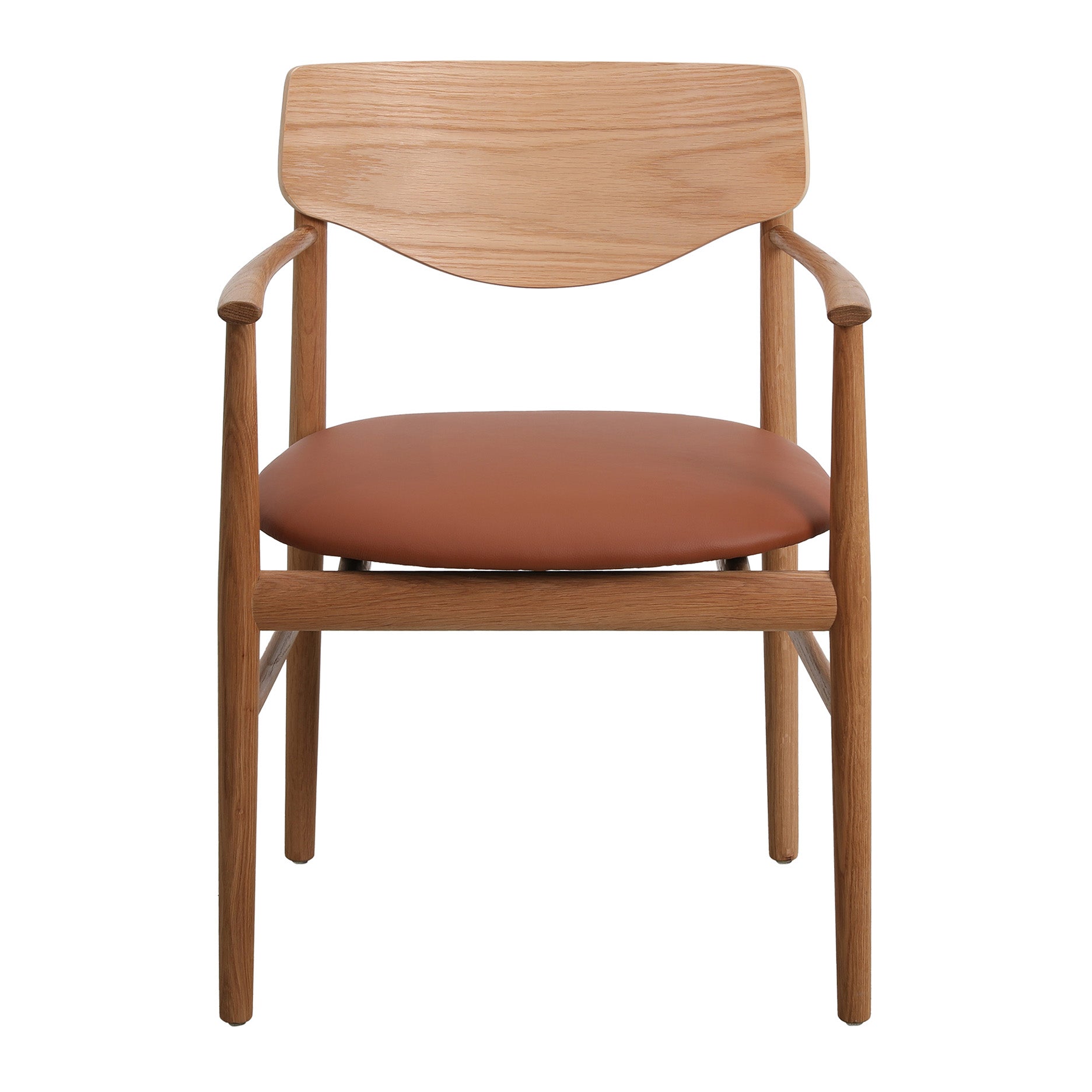 Celeste spisebordsstol m. armlæn - Læder