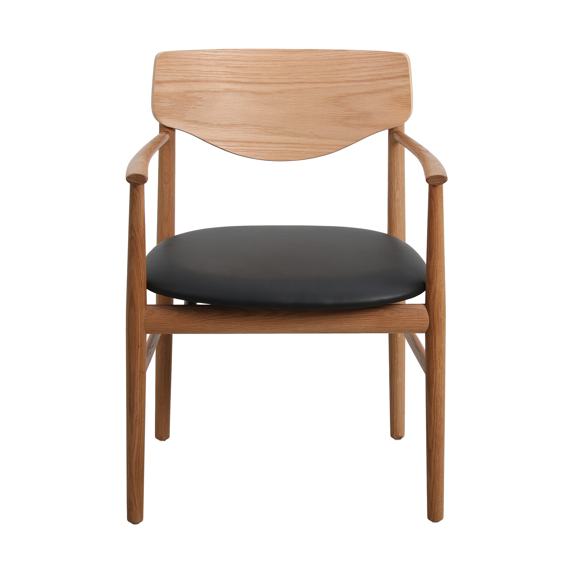 Celeste spisebordsstol m. armlæn - Læder