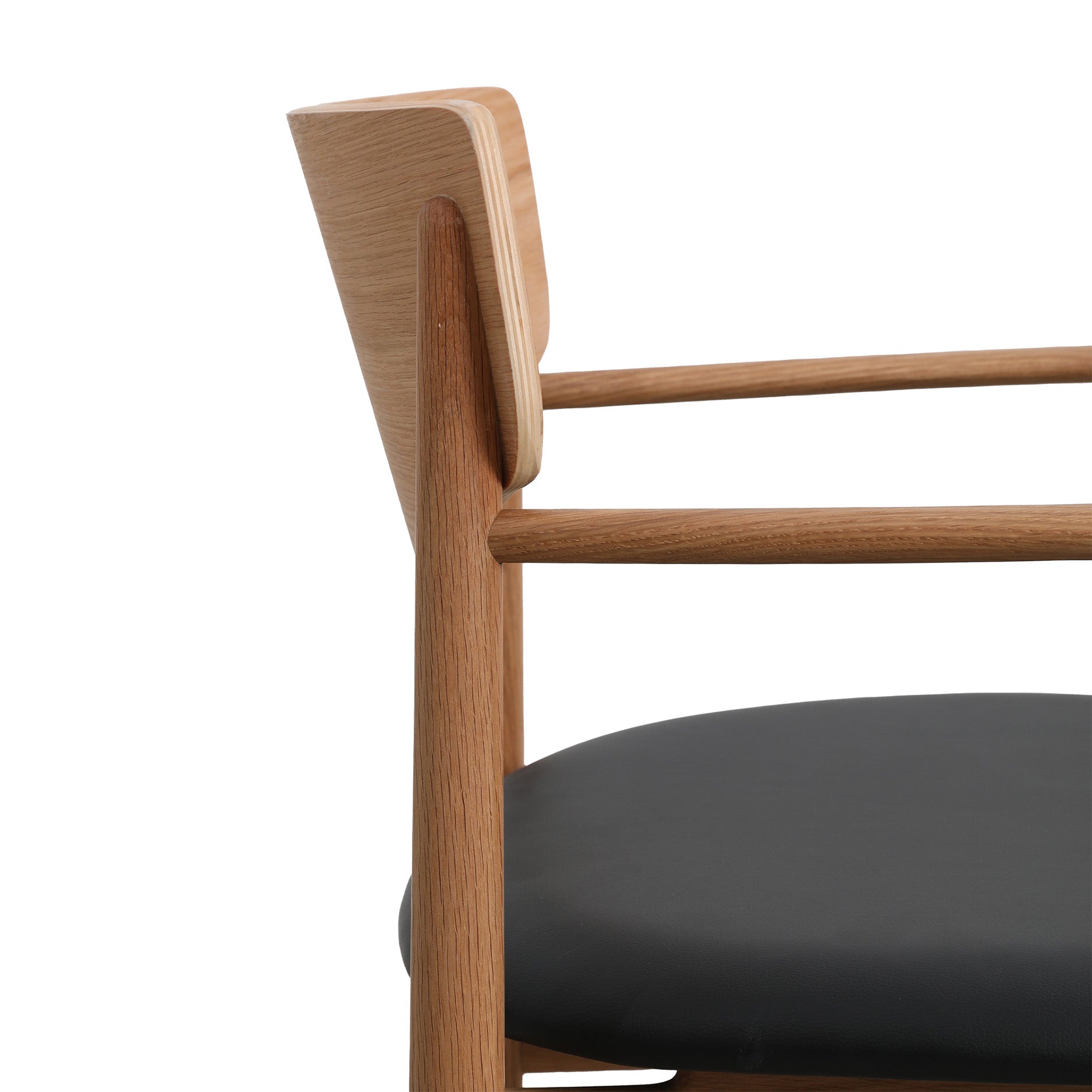 Celeste spisebordsstol m. armlæn - Læder