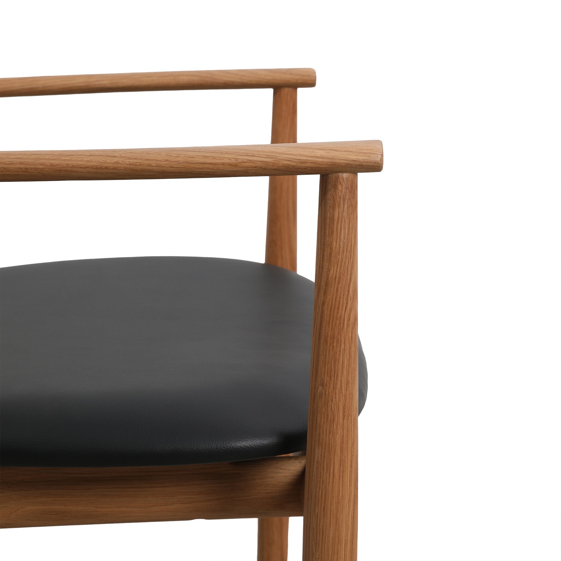 Celeste spisebordsstol m. armlæn - Læder