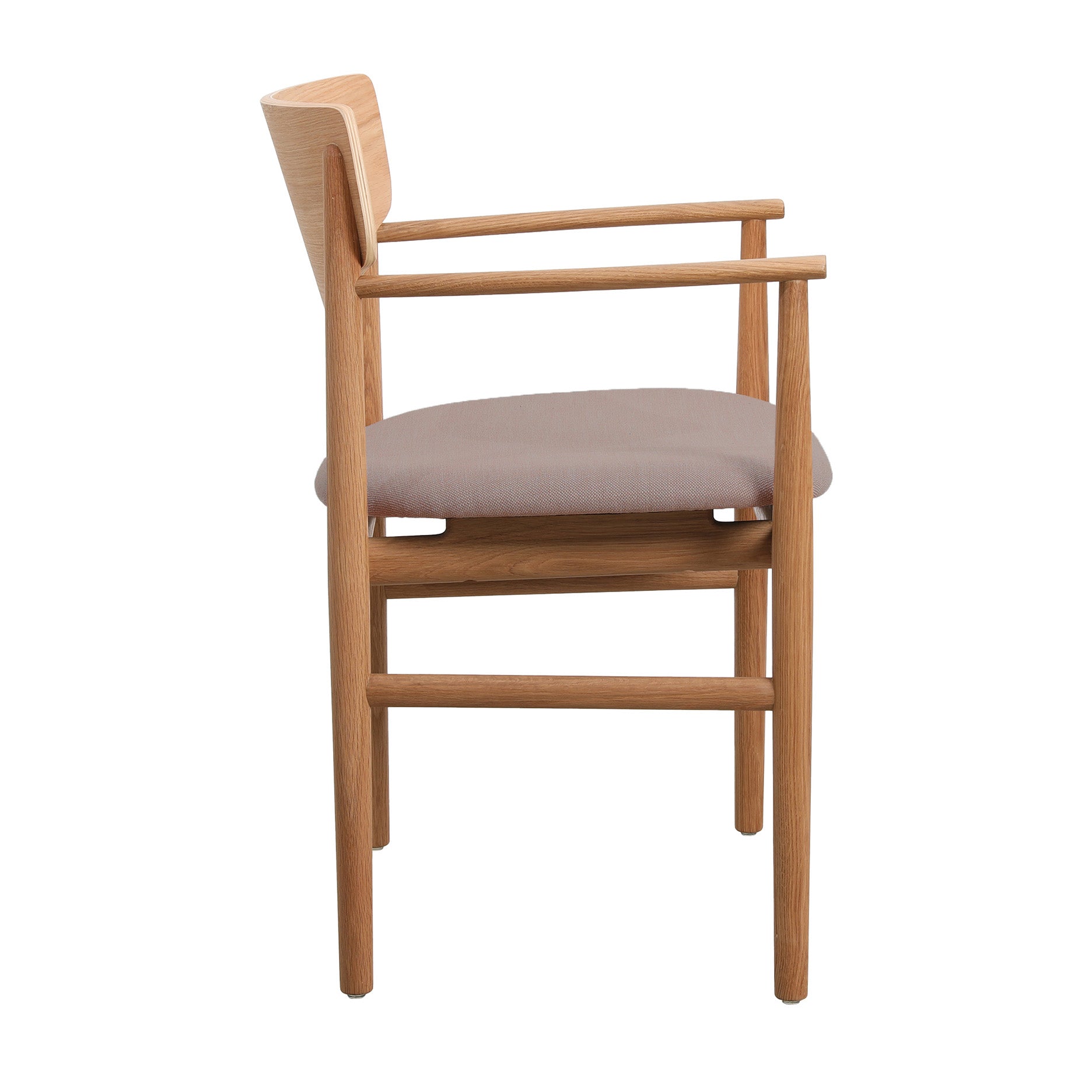 Celeste spisebordsstol m. armlæn - Stof