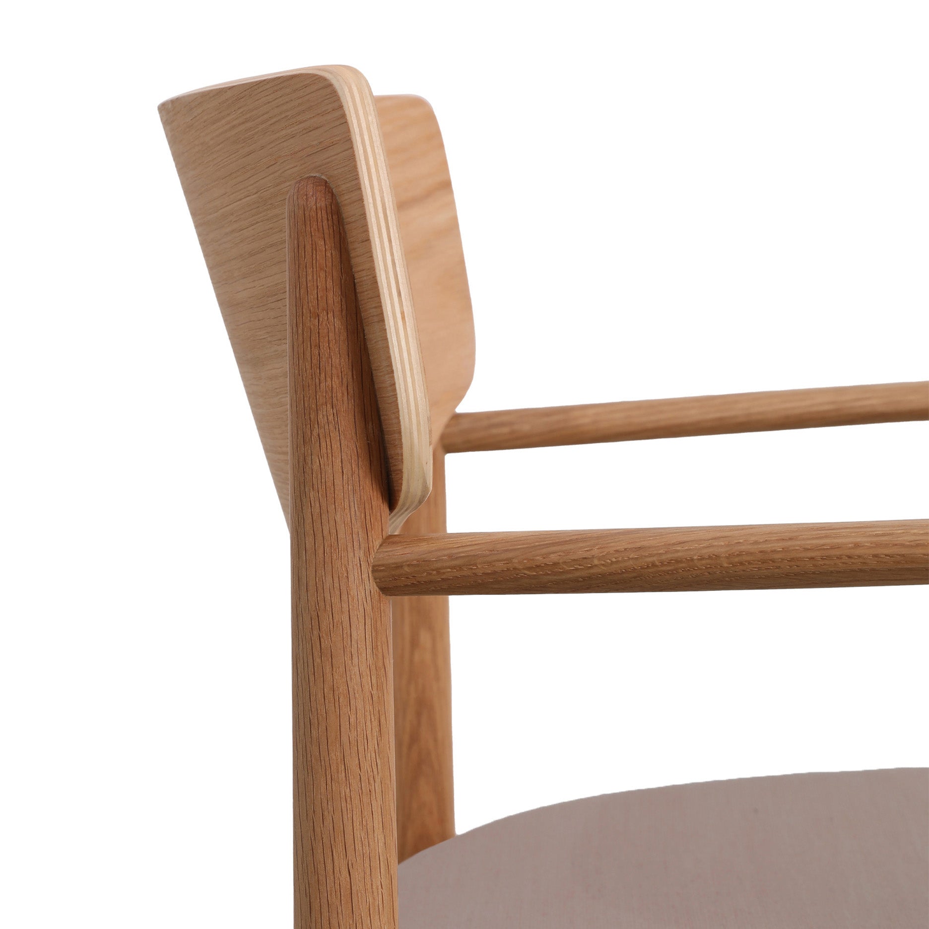 Celeste spisebordsstol m. armlæn - Stof