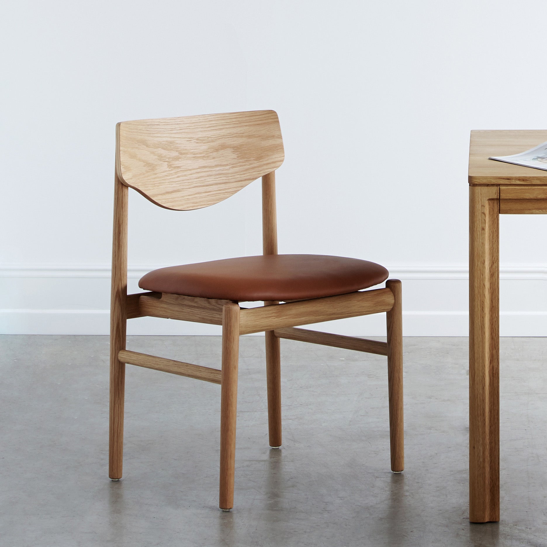 Celeste spisebordsstol u. armlæn - Læder