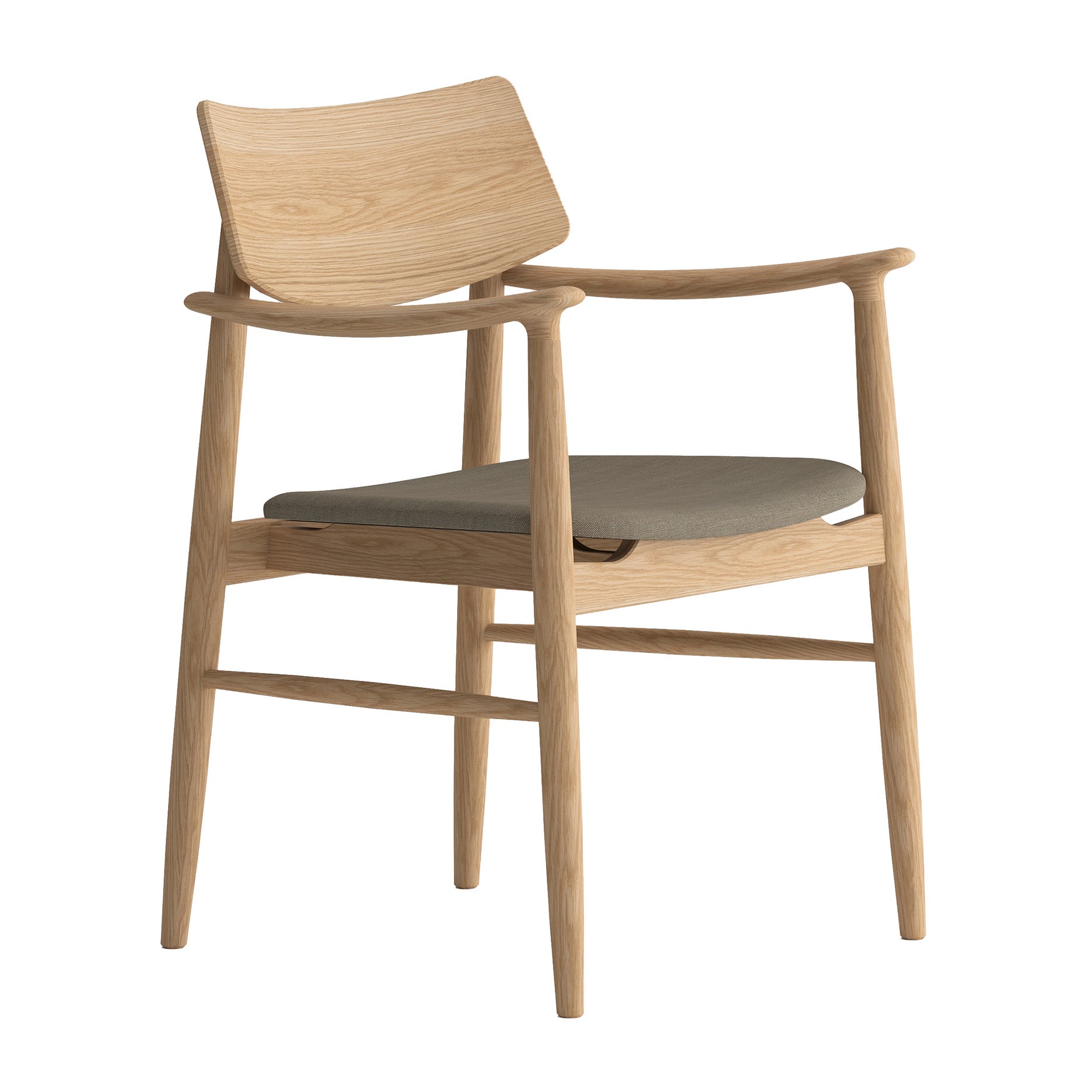 Vedersø spisebordsstol m. armlæn - Stof