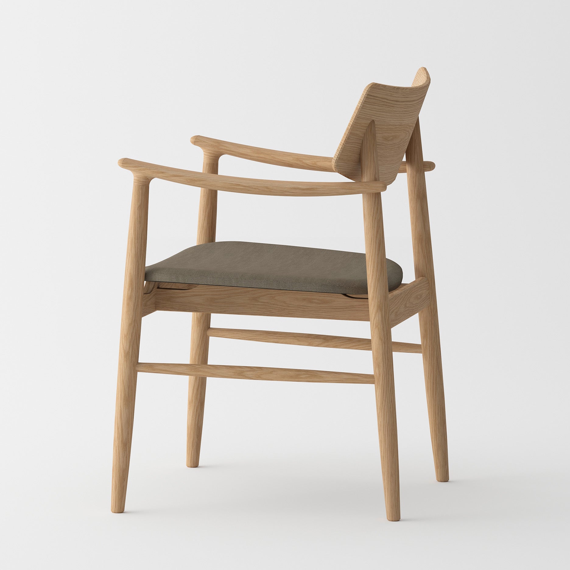 Vedersø spisebordsstol m. armlæn - Stof