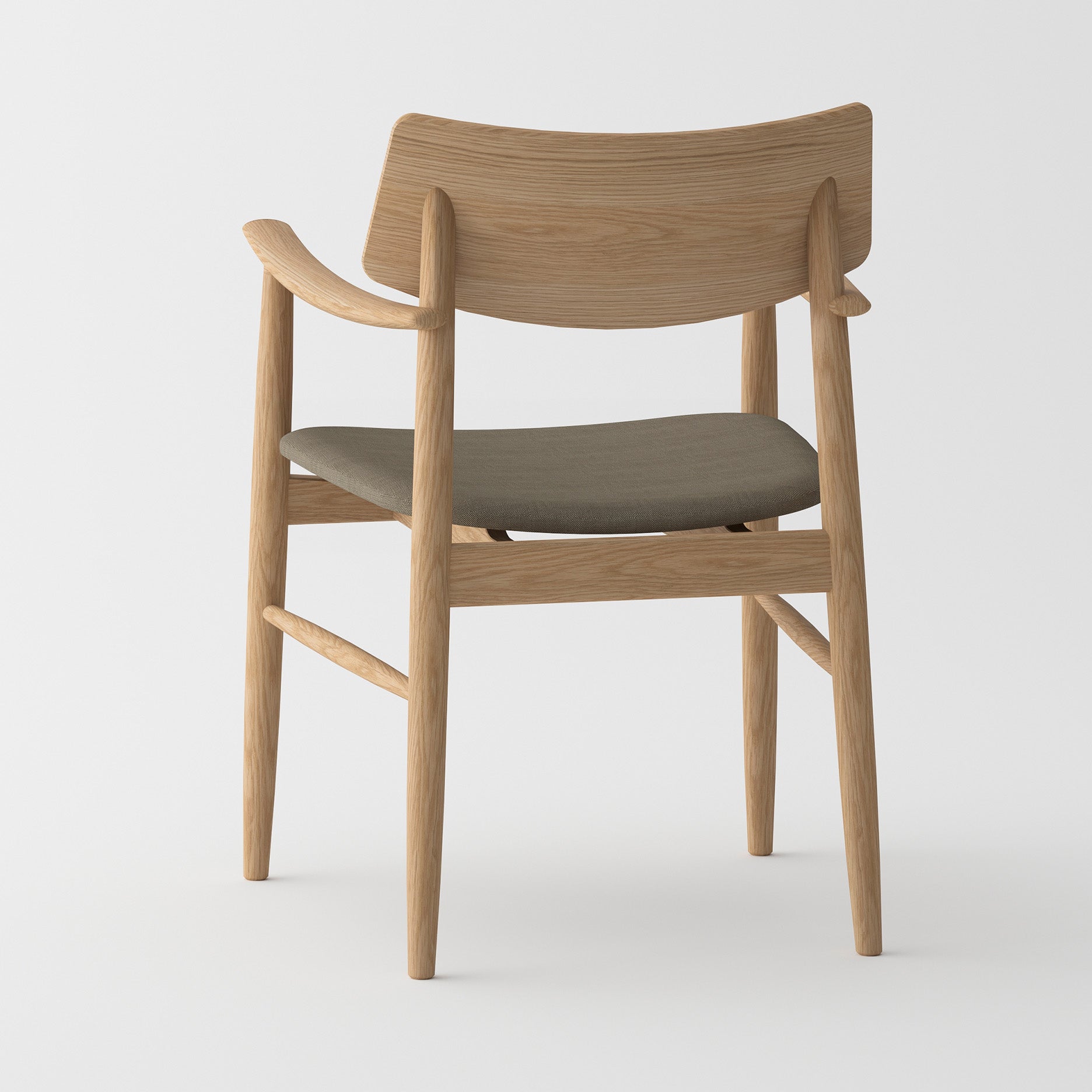 Vedersø spisebordsstol m. armlæn - Stof