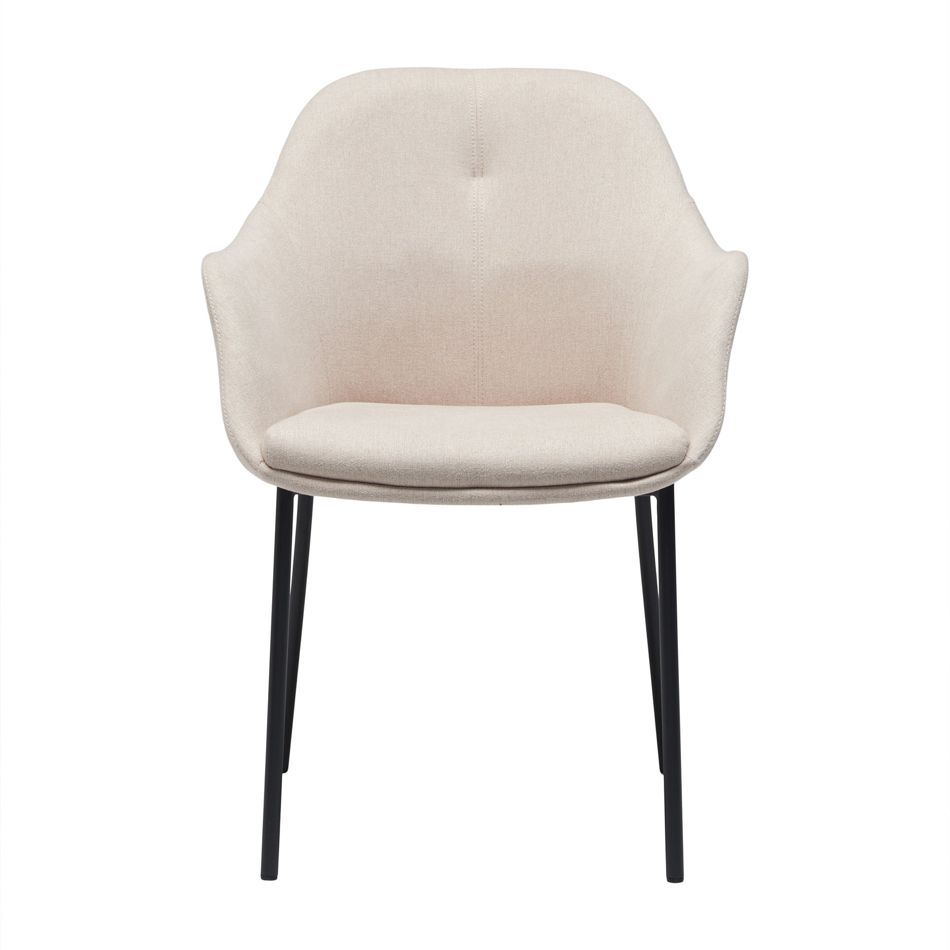 New Age spisebordsstol stof m. faste ben