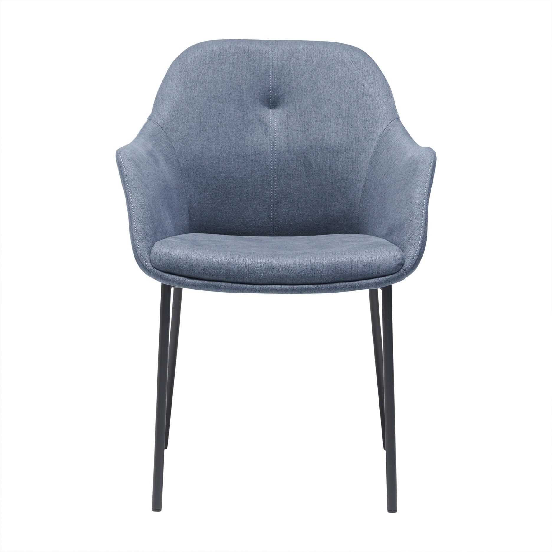 New Age spisebordsstol stof m. faste ben