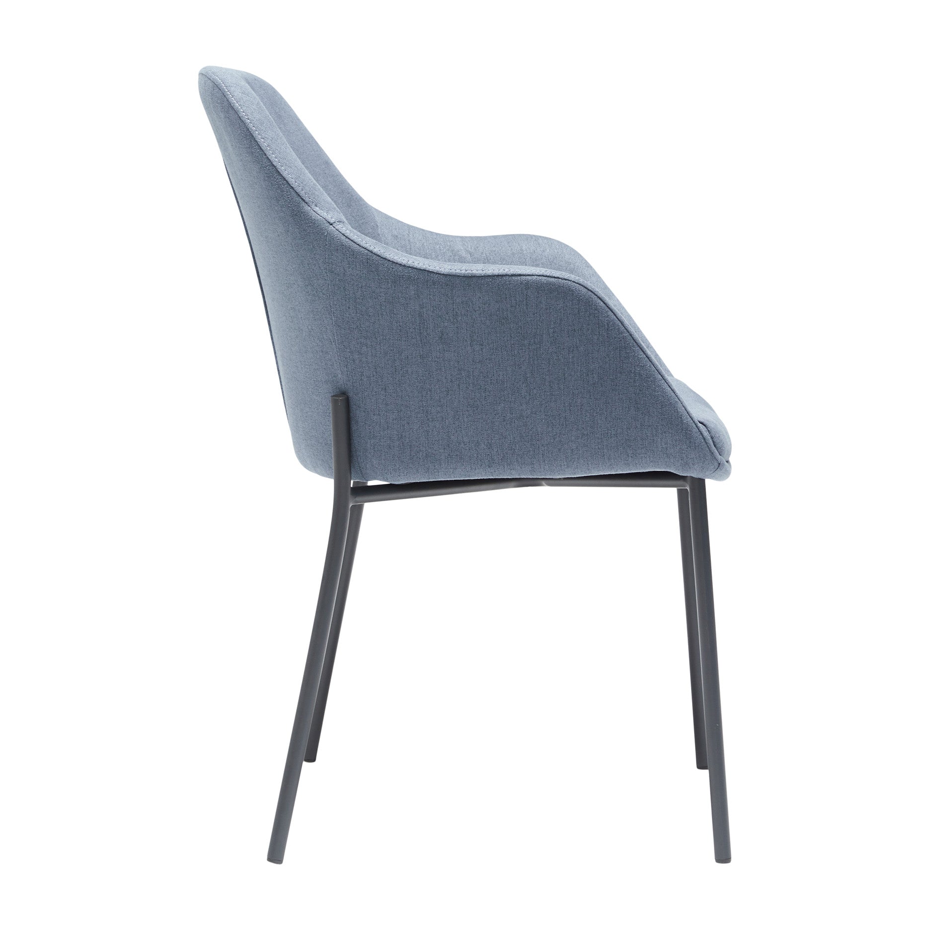 New Age spisebordsstol stof m. faste ben