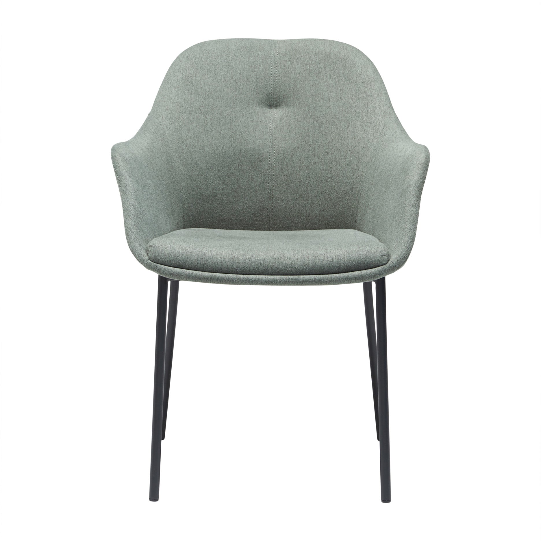 New Age spisebordsstol stof m. faste ben