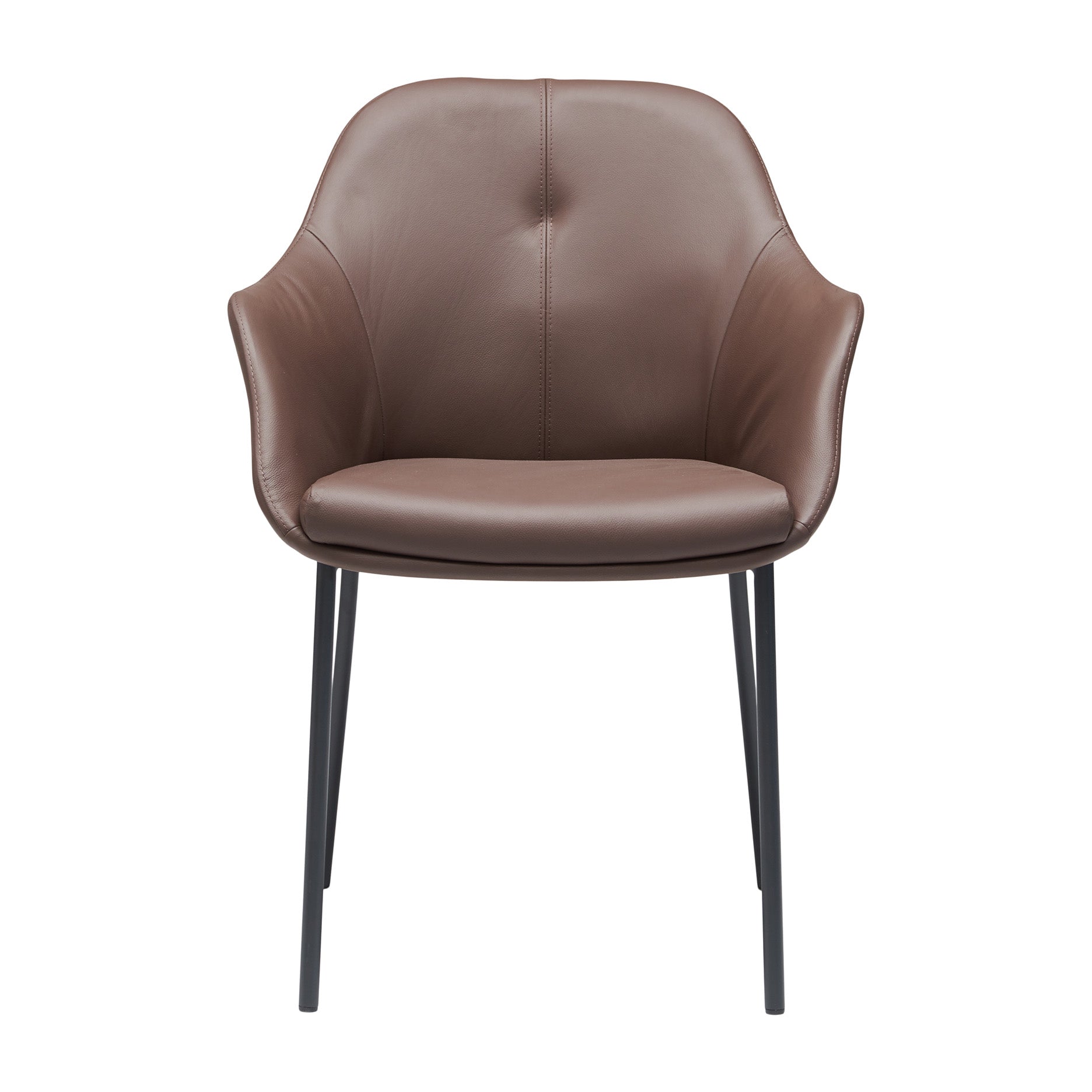 New Age spisebordsstol læder m.fast ben