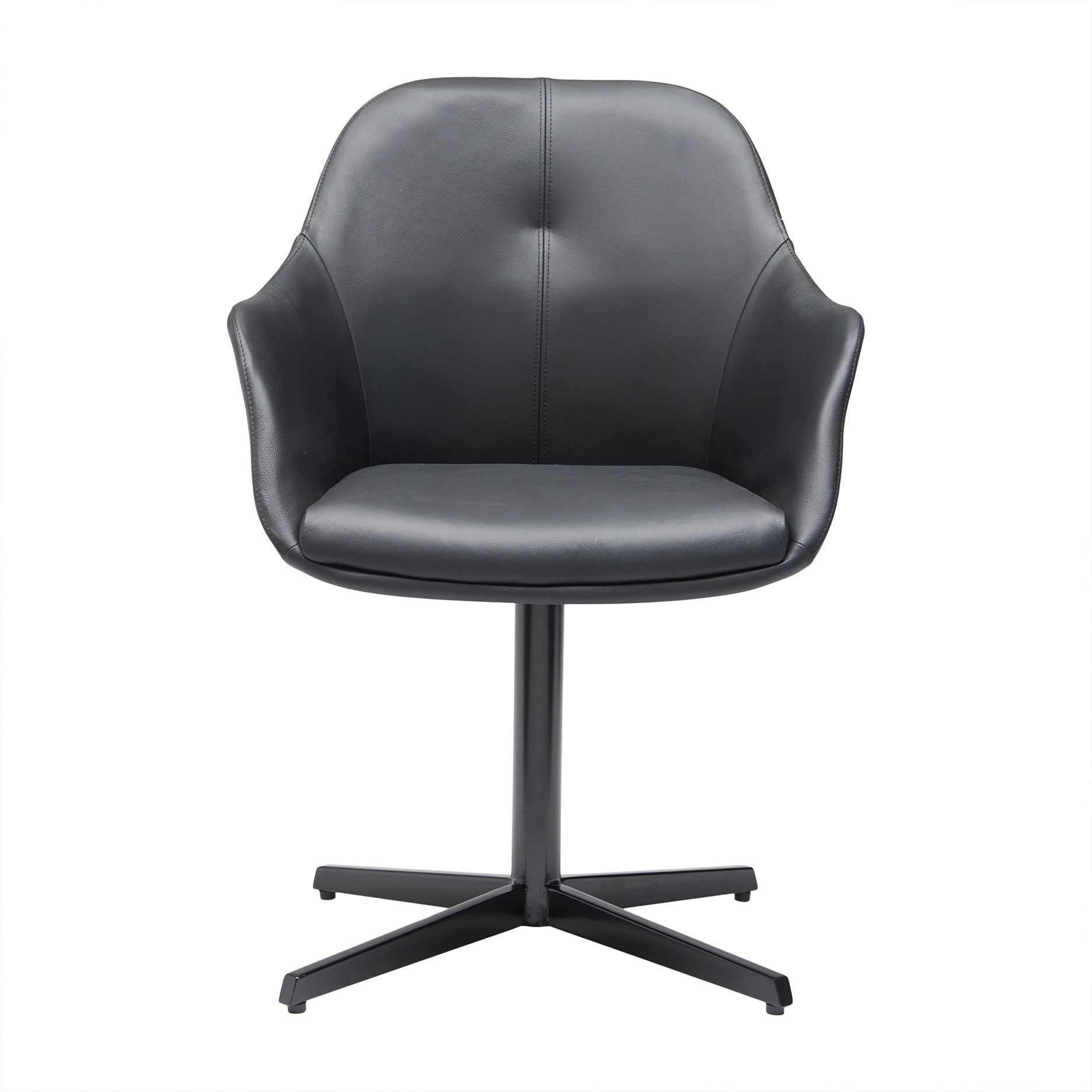 New Age læder m. drejefod