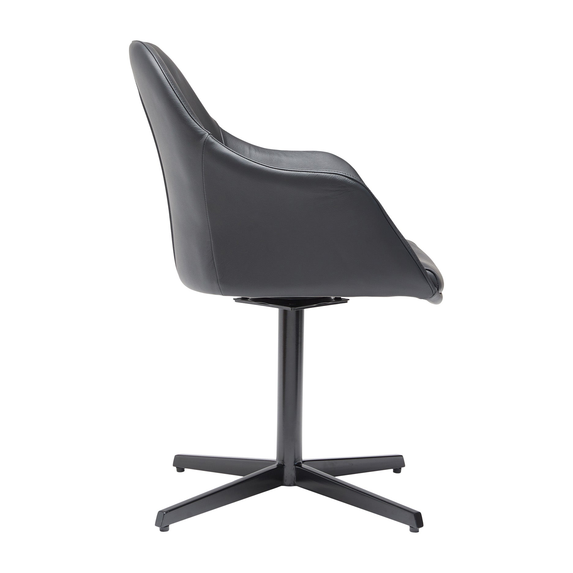 New Age læder m. drejefod