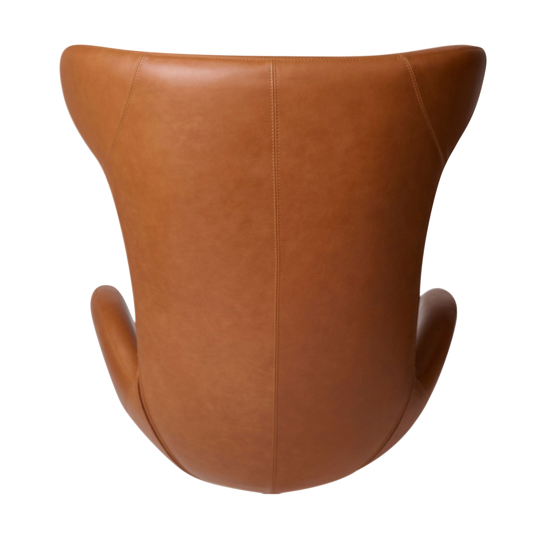 Victor loungestol læder m. sort drejesokkel