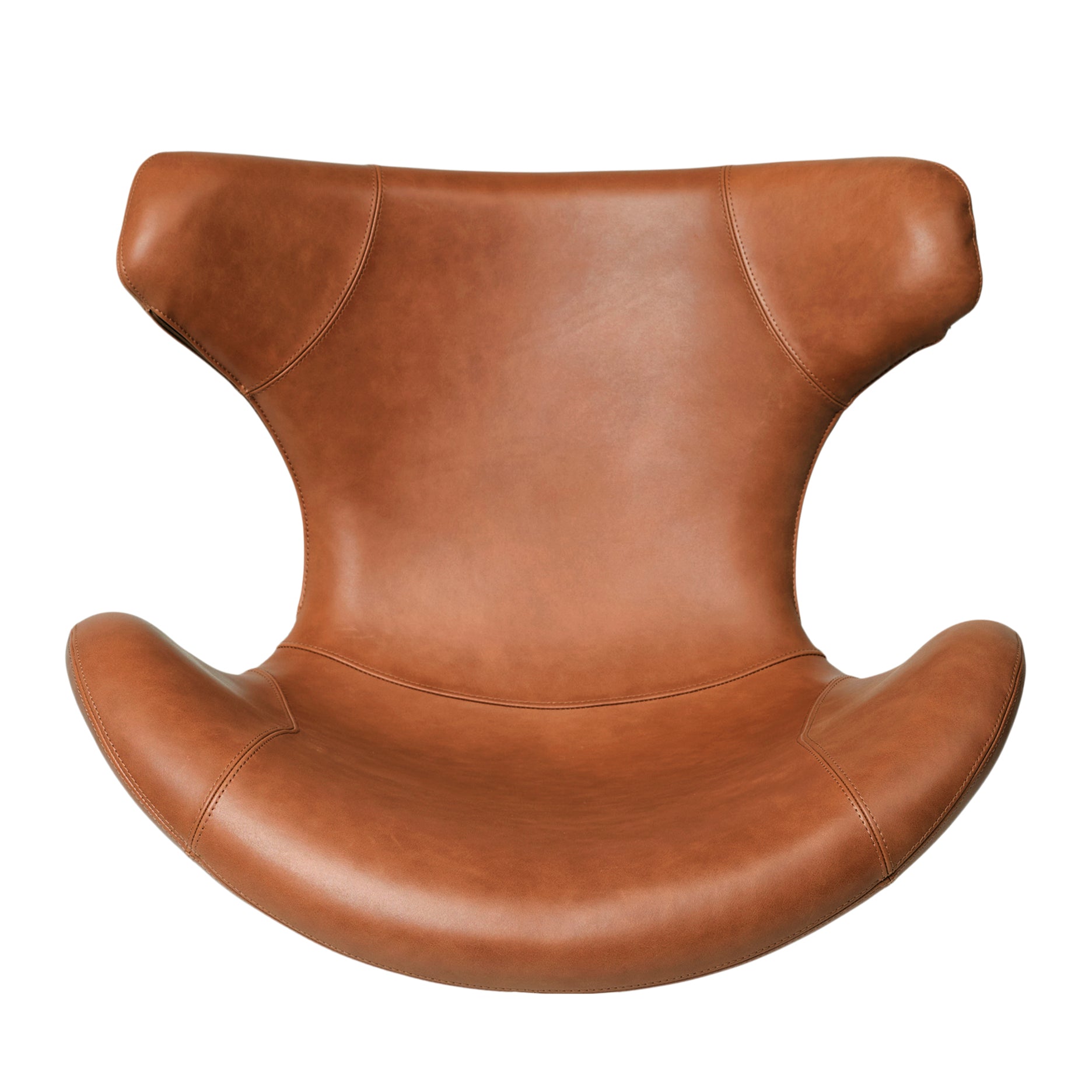 Kato loungestol læder m. chrome drejesokkel