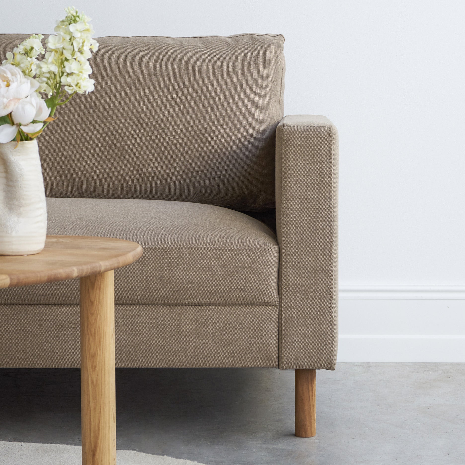 Stapleton II 3 pers. sofa - m. egetræsben