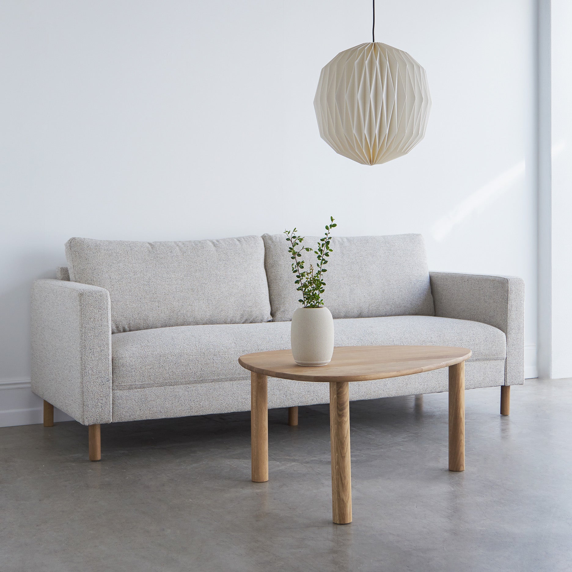 Stapleton II 3 pers. sofa - m. egetræsben