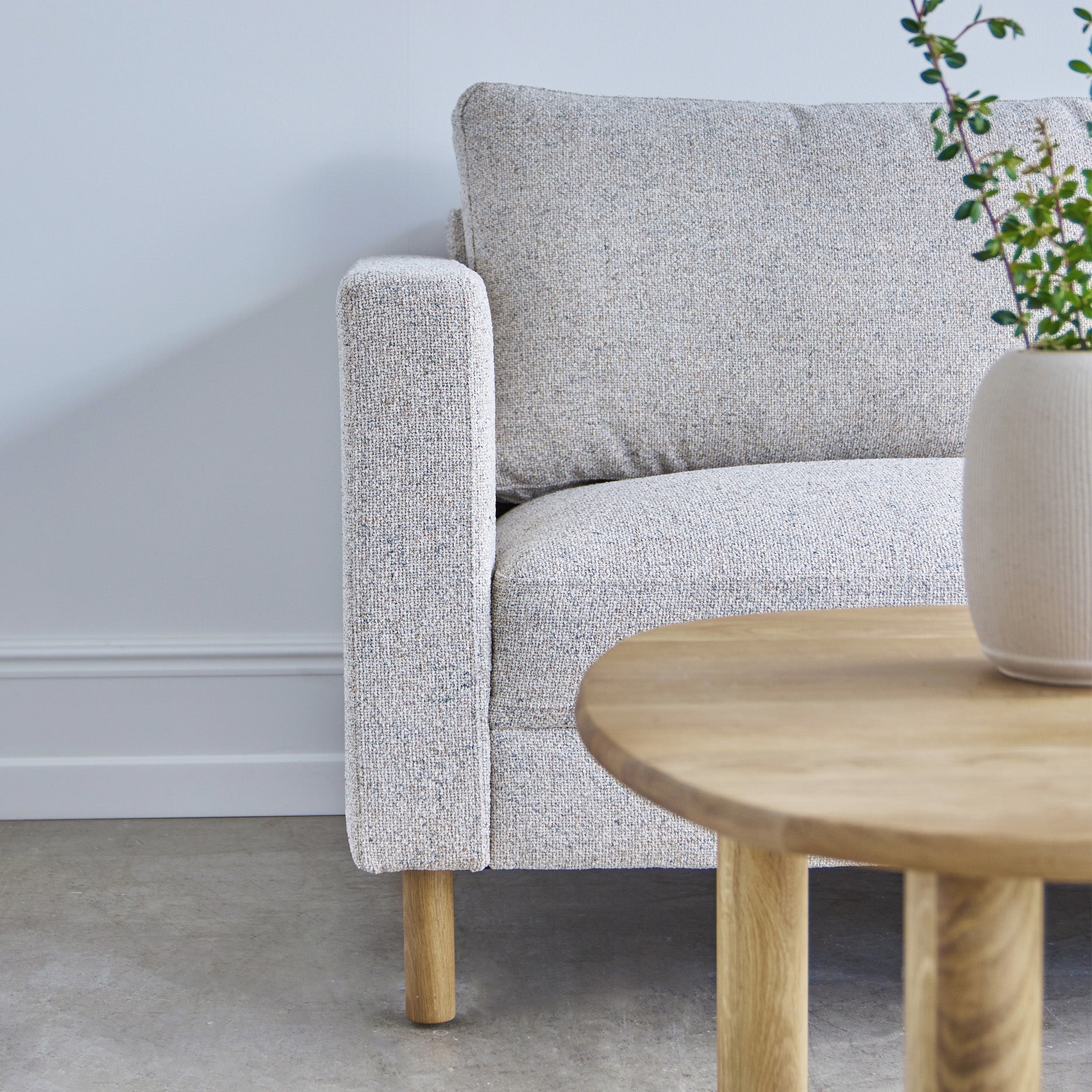 Stapleton II 3 pers. sofa - m. egetræsben