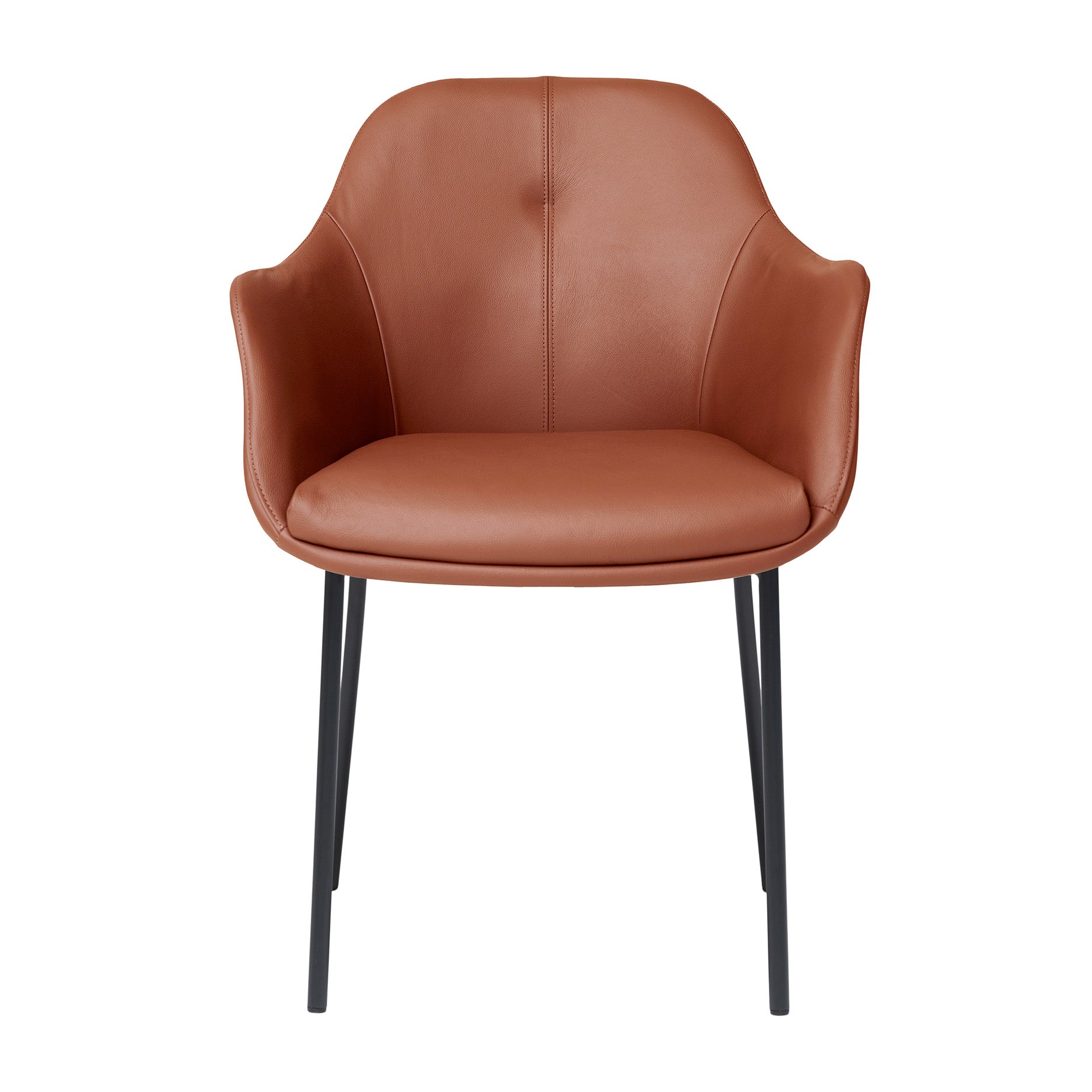 New Age spisebordsstol læder m.fast ben