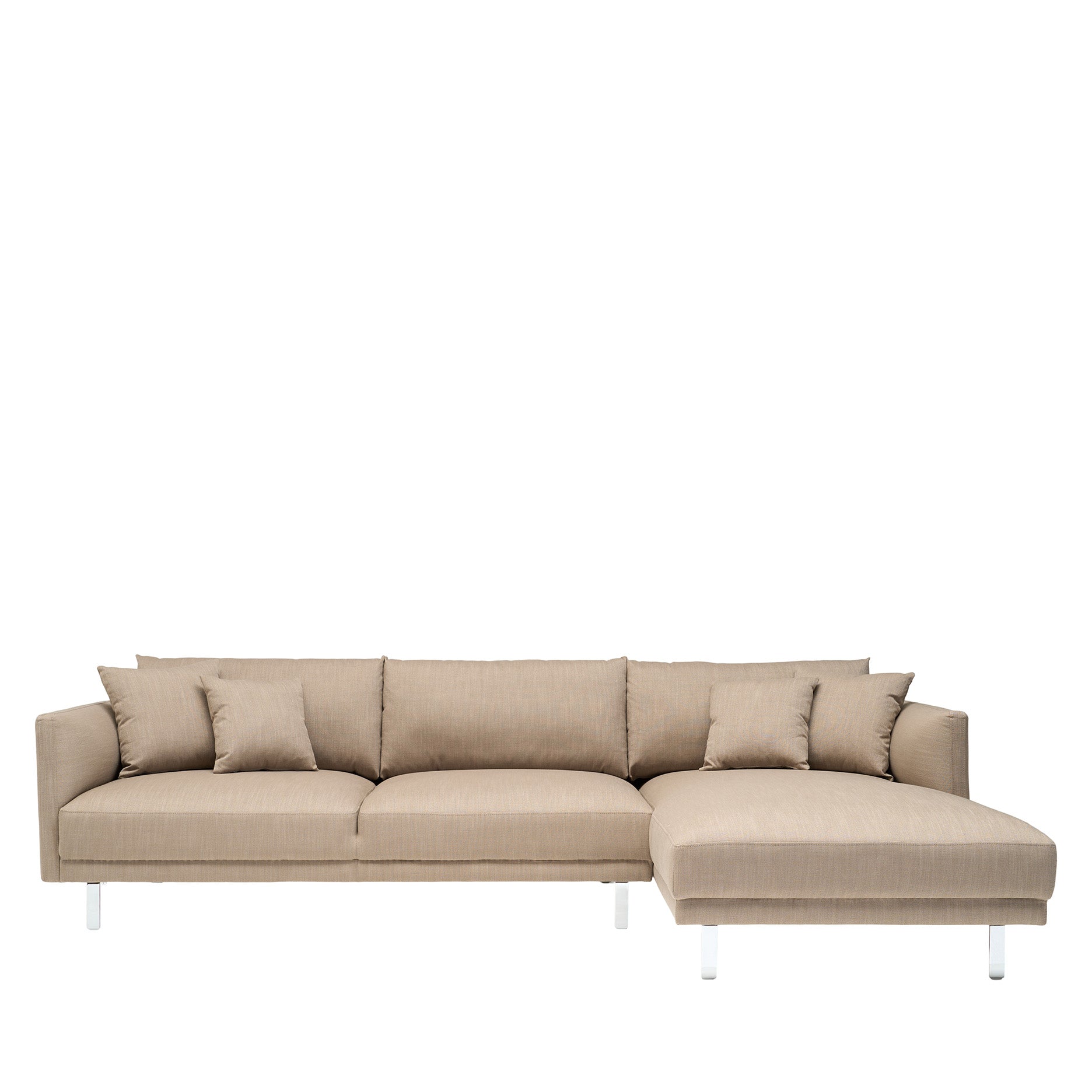 Capella II chaiselong sofa - på ben (højrevendt)