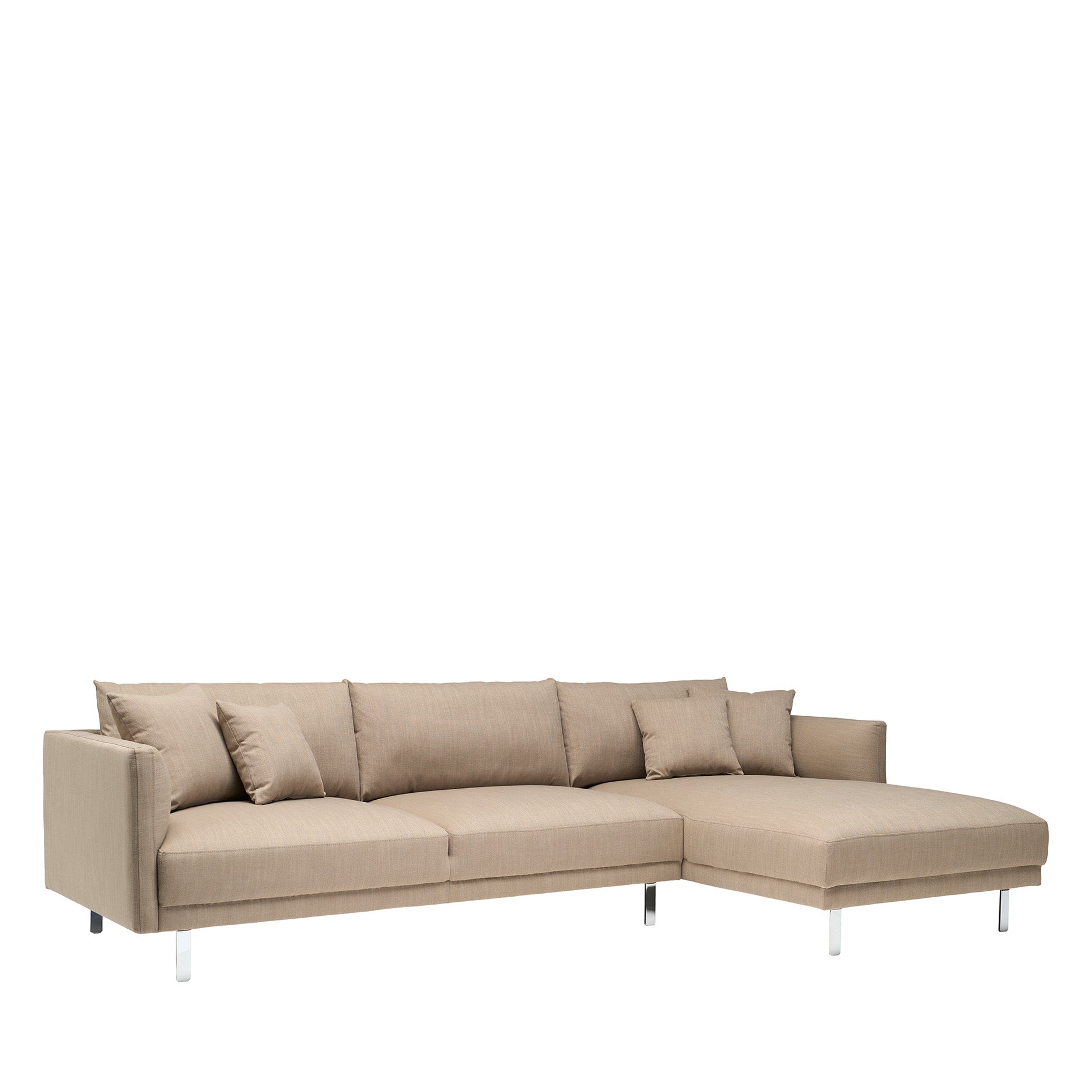 Capella II chaiselong sofa - på ben (højrevendt)